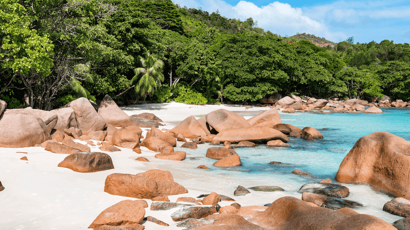 anse lazio on praslin in the seychelles