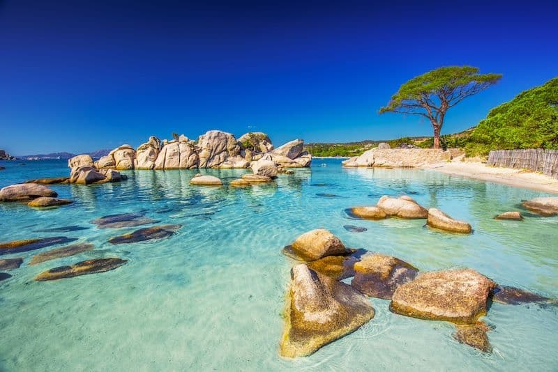 porto vecchio rocks in water