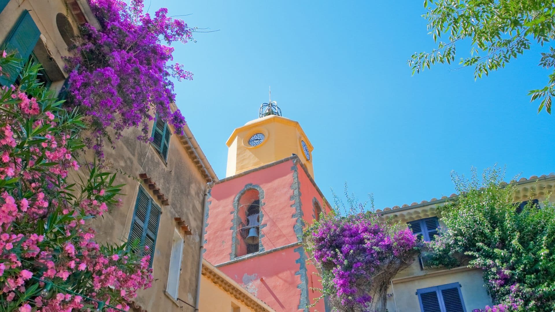 clock tower in st tropez