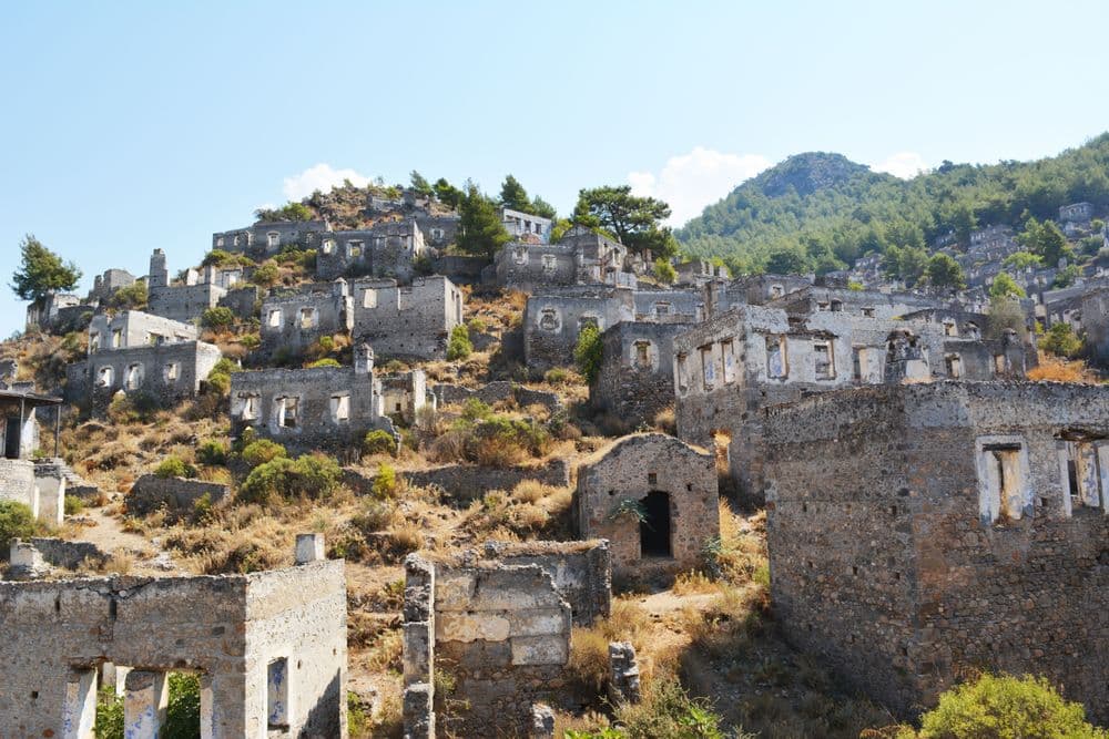 kayakoy ancient ruins turkey