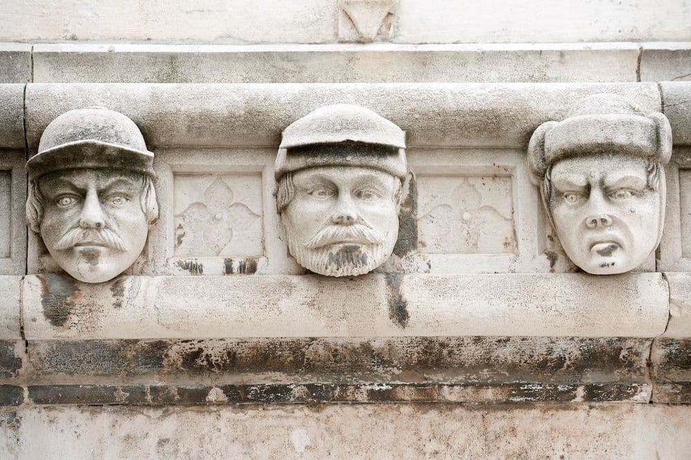 sibenik stone faces croatia