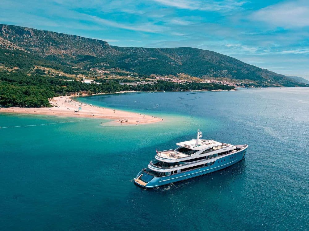 ohana moored near beach