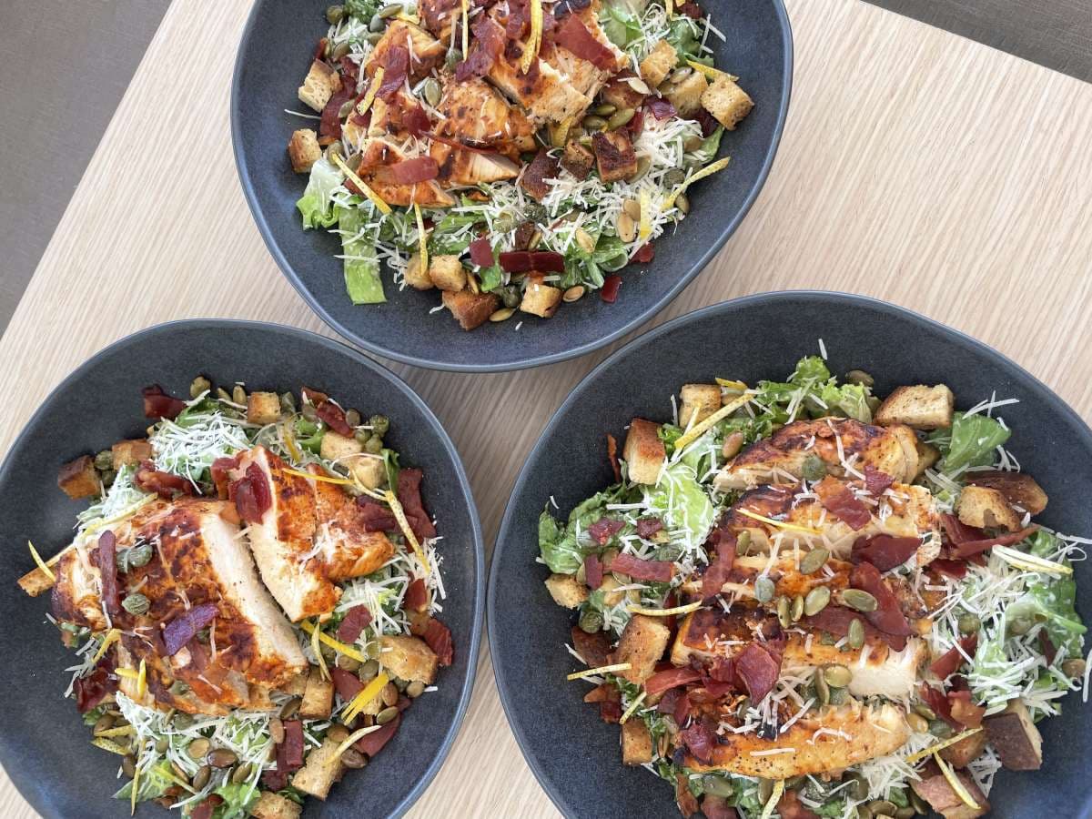 Sample menu image