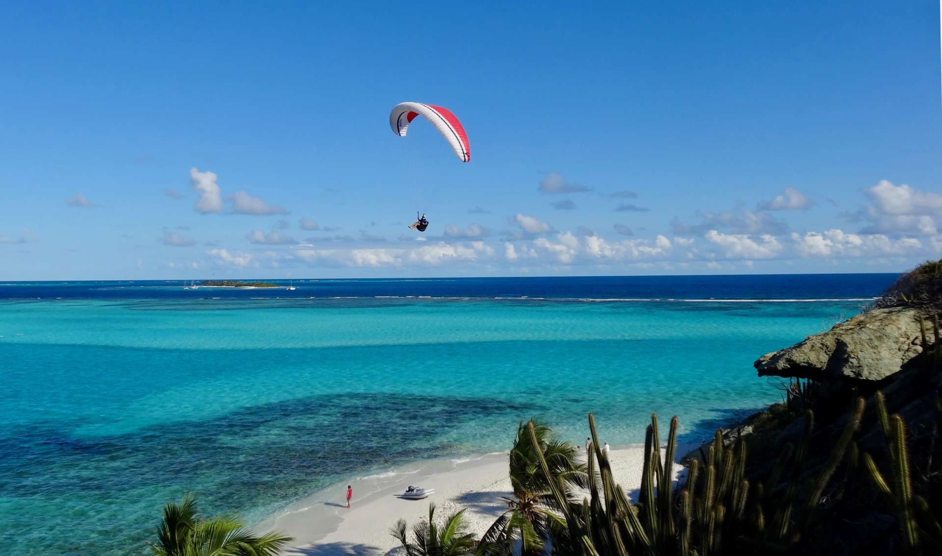 Paragliding in the Grenadines