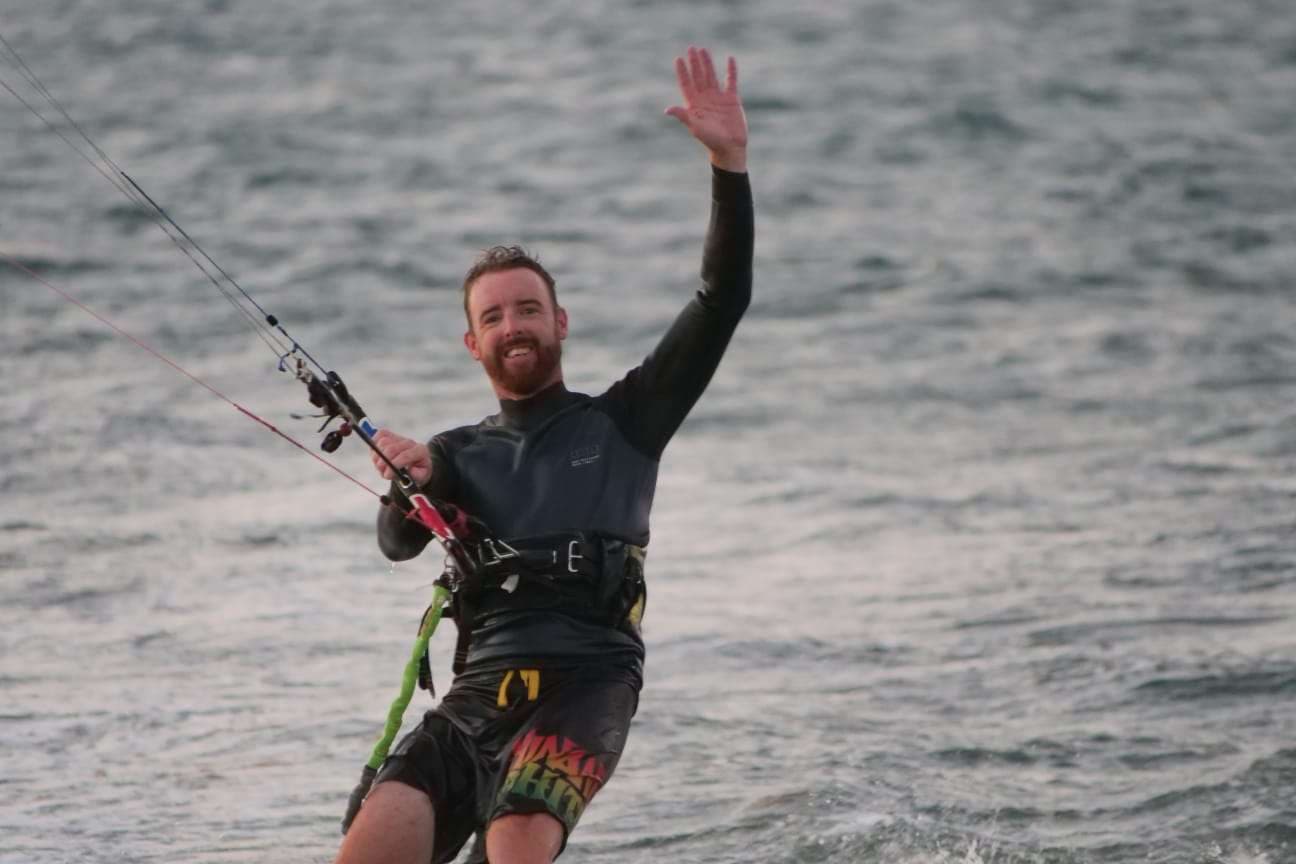 Seamus - kiting!