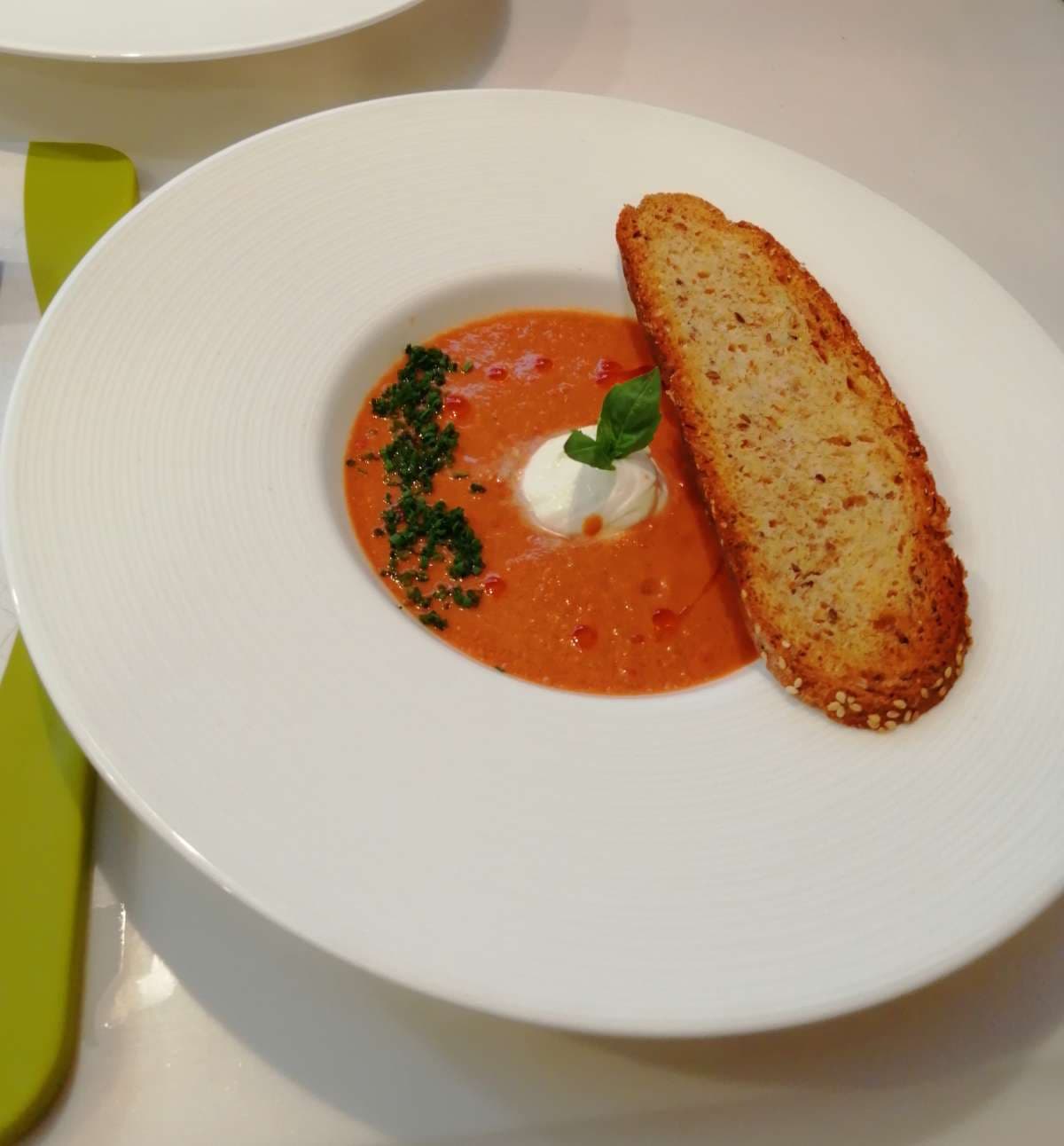 Sample menu image