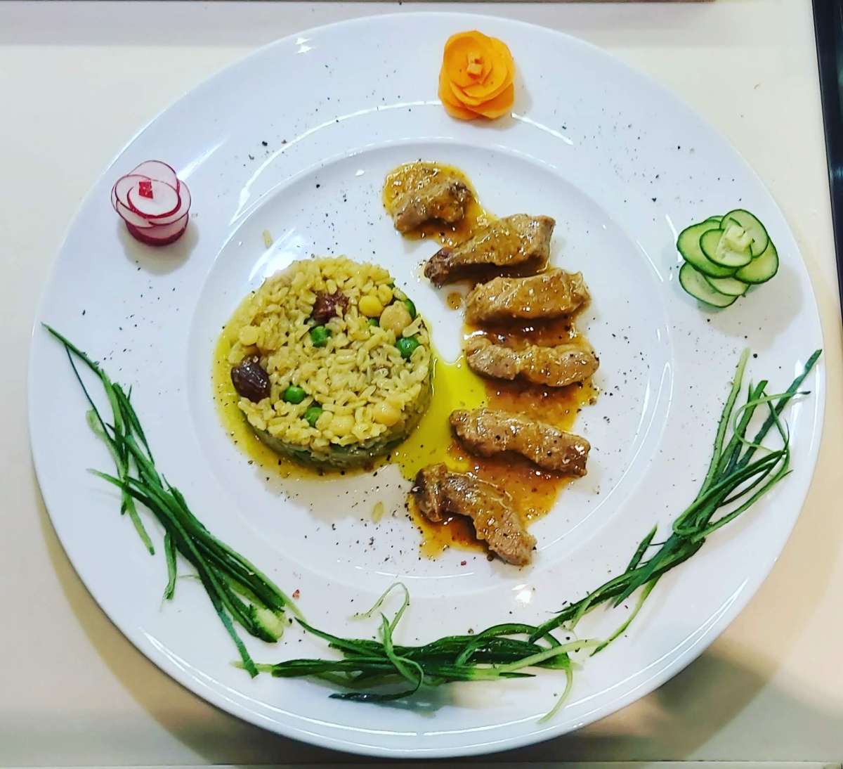 Sample menu image
