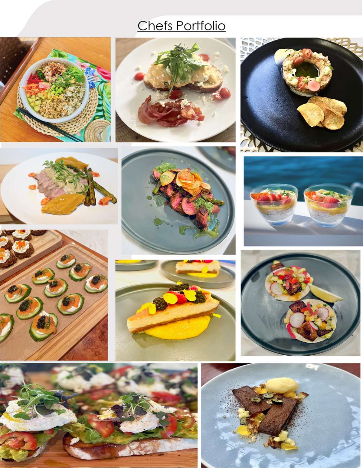 Sample menu image