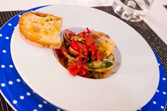 Sample menu image