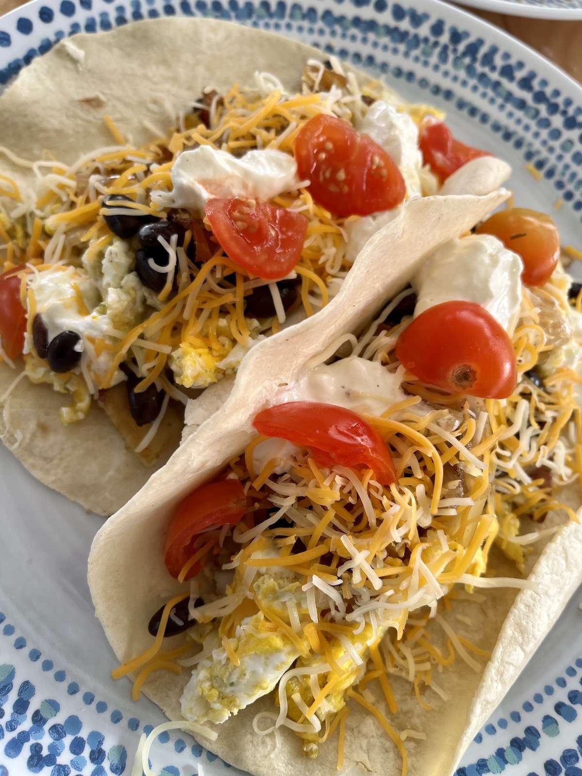 Sample menu image