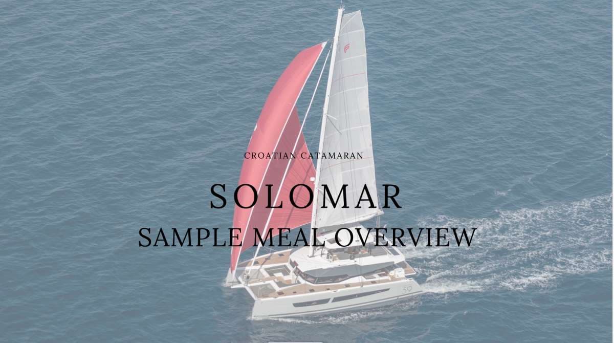 Sample menu image