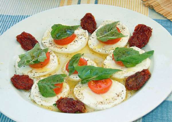 Sample menu image