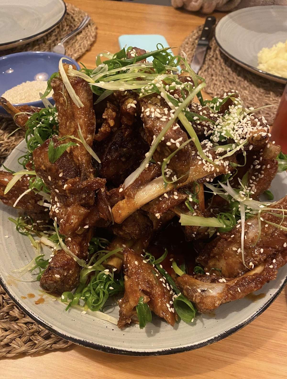 Sample menu image