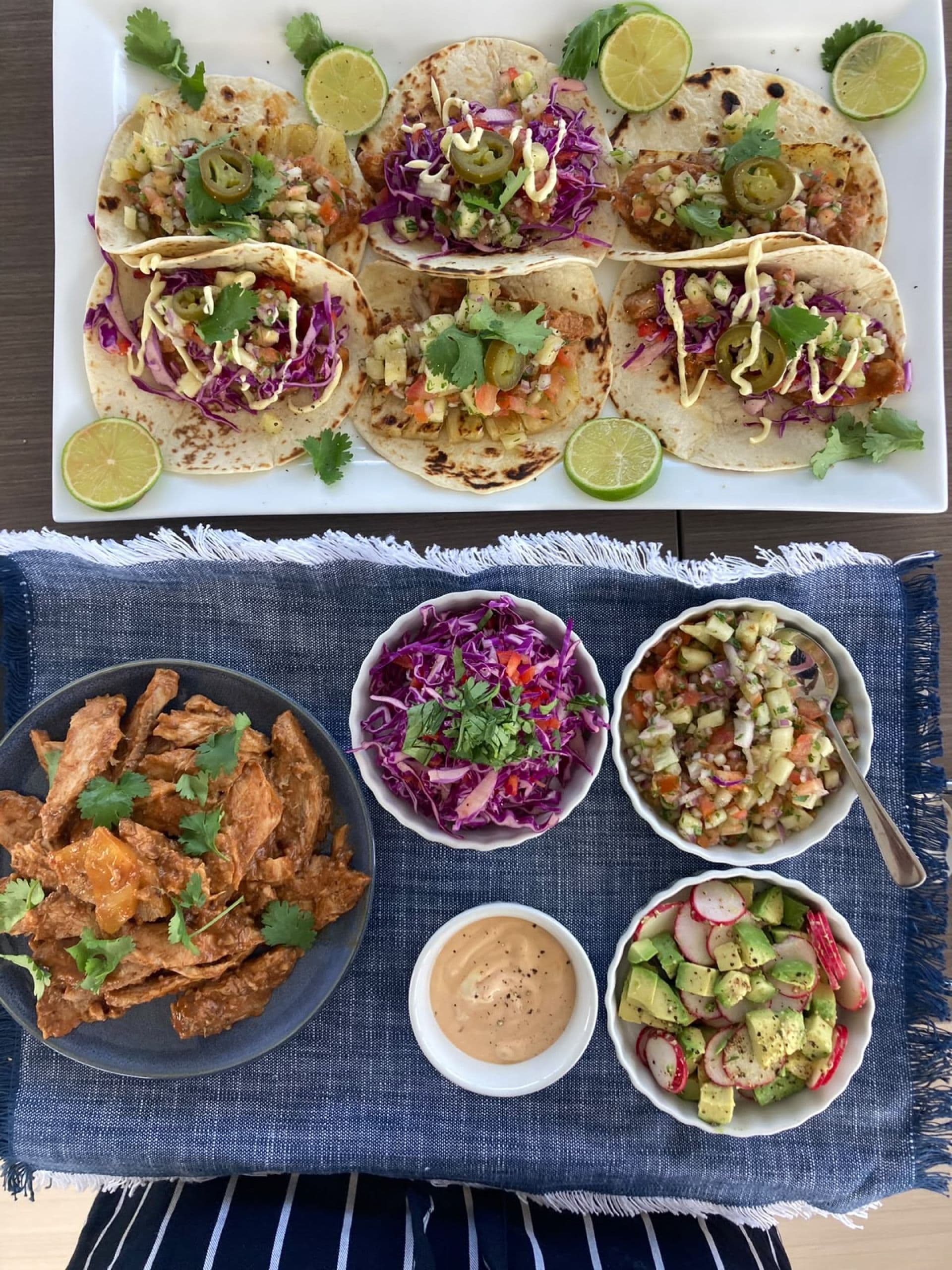 Sample menu image