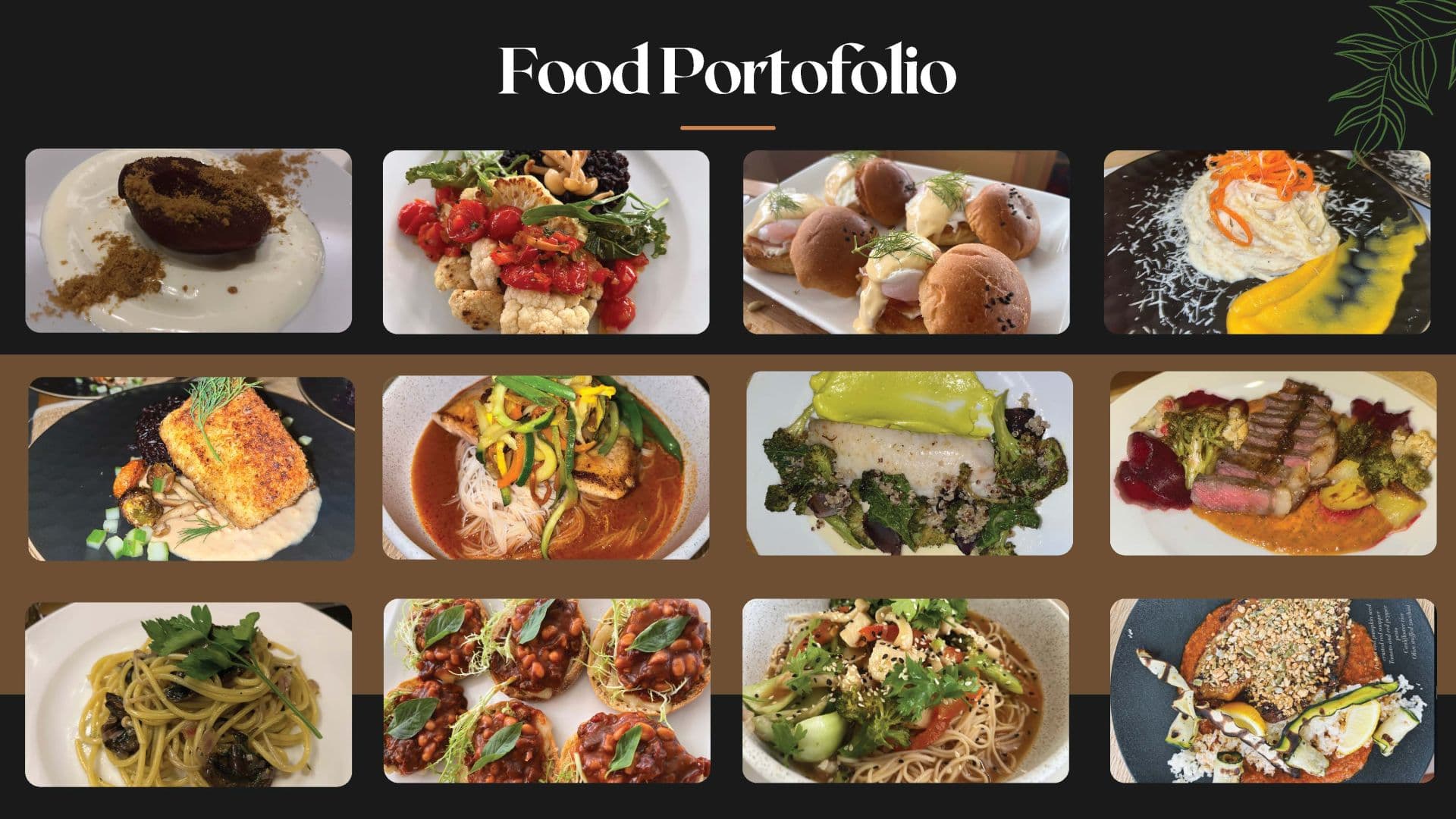 Sample menu image