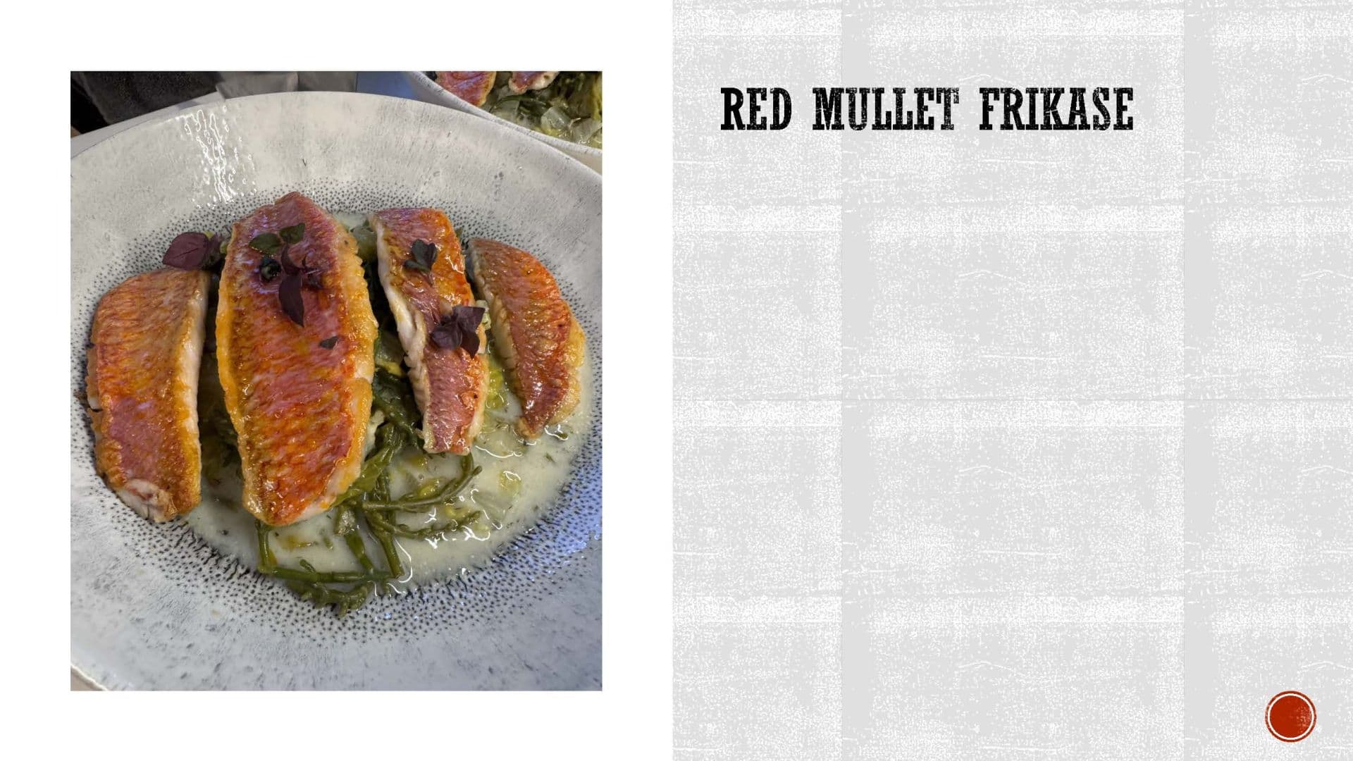 Sample menu image