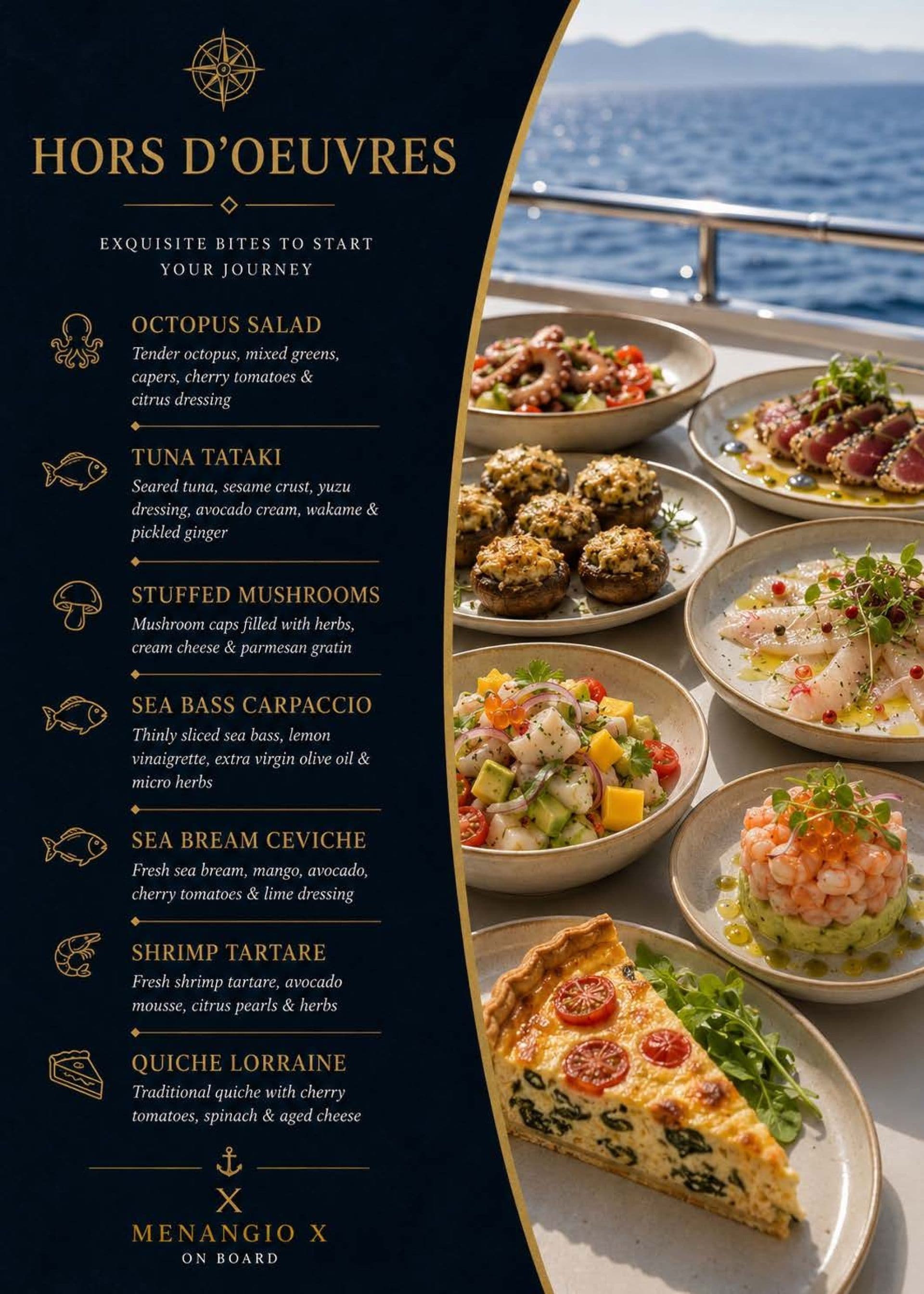 Sample menu image