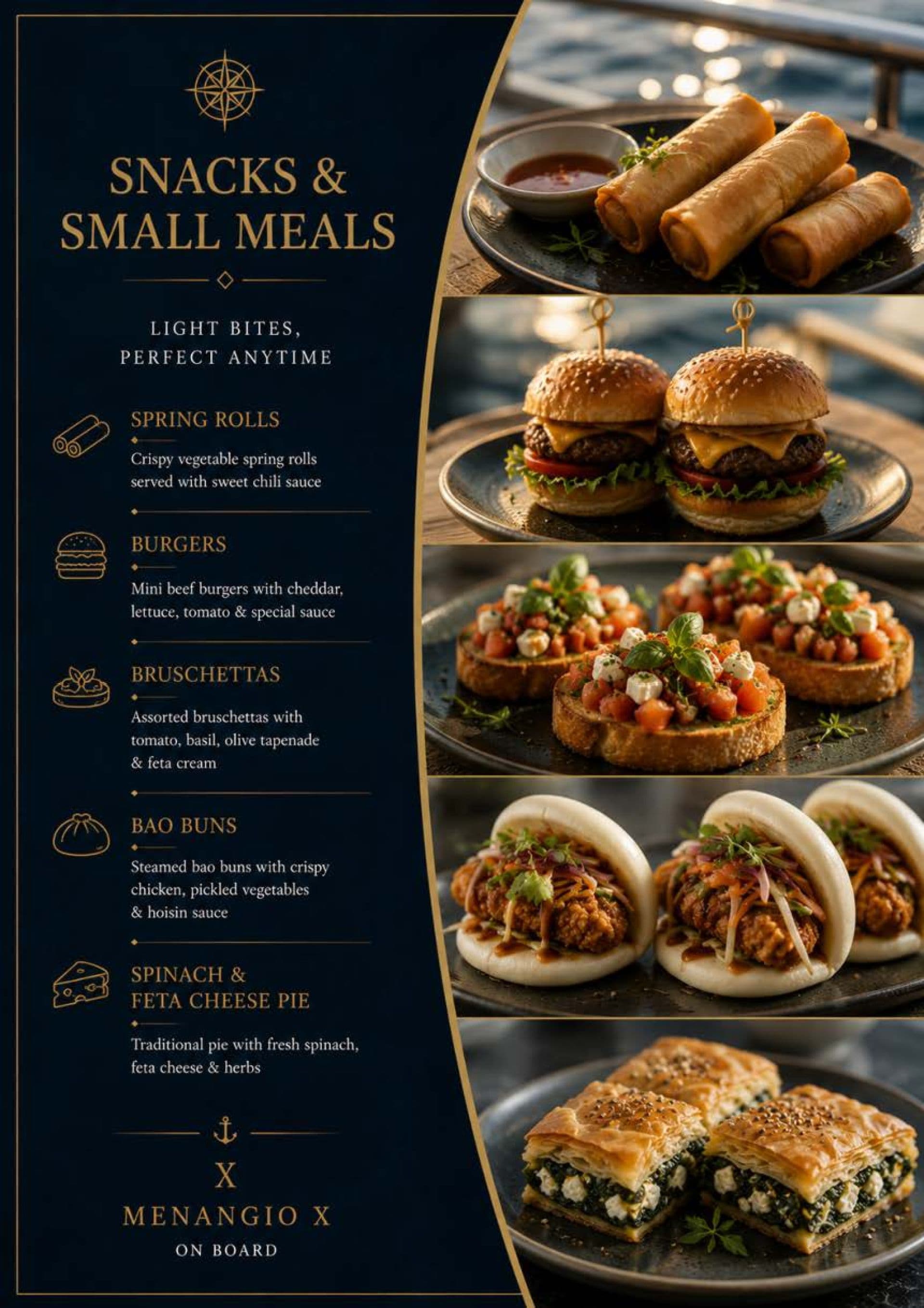 Sample menu image