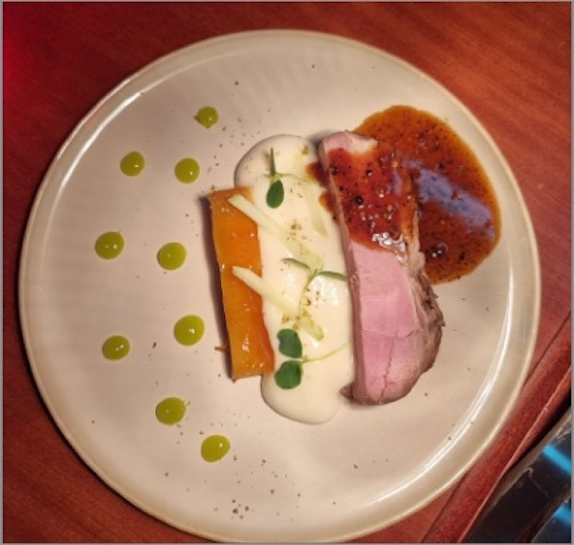 Sample menu image