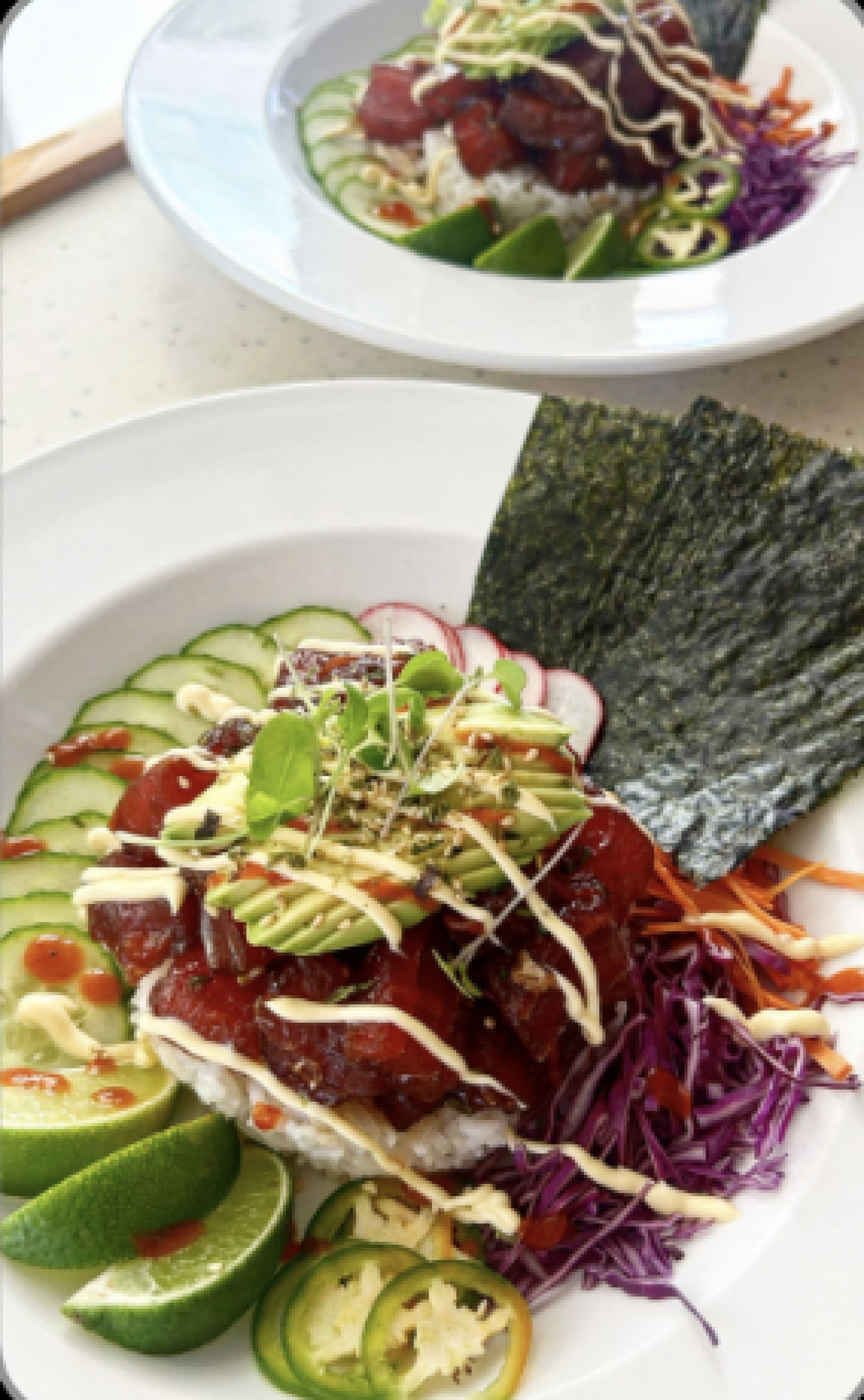 Sample menu image