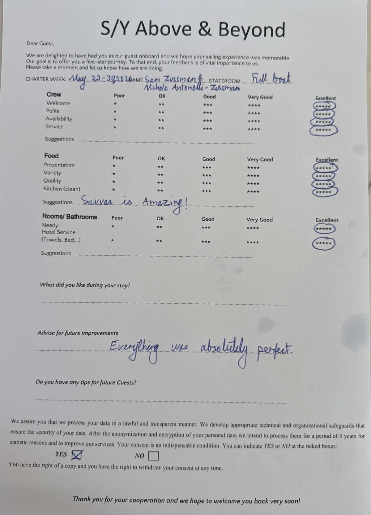 ABOVE & BEYOND guest review