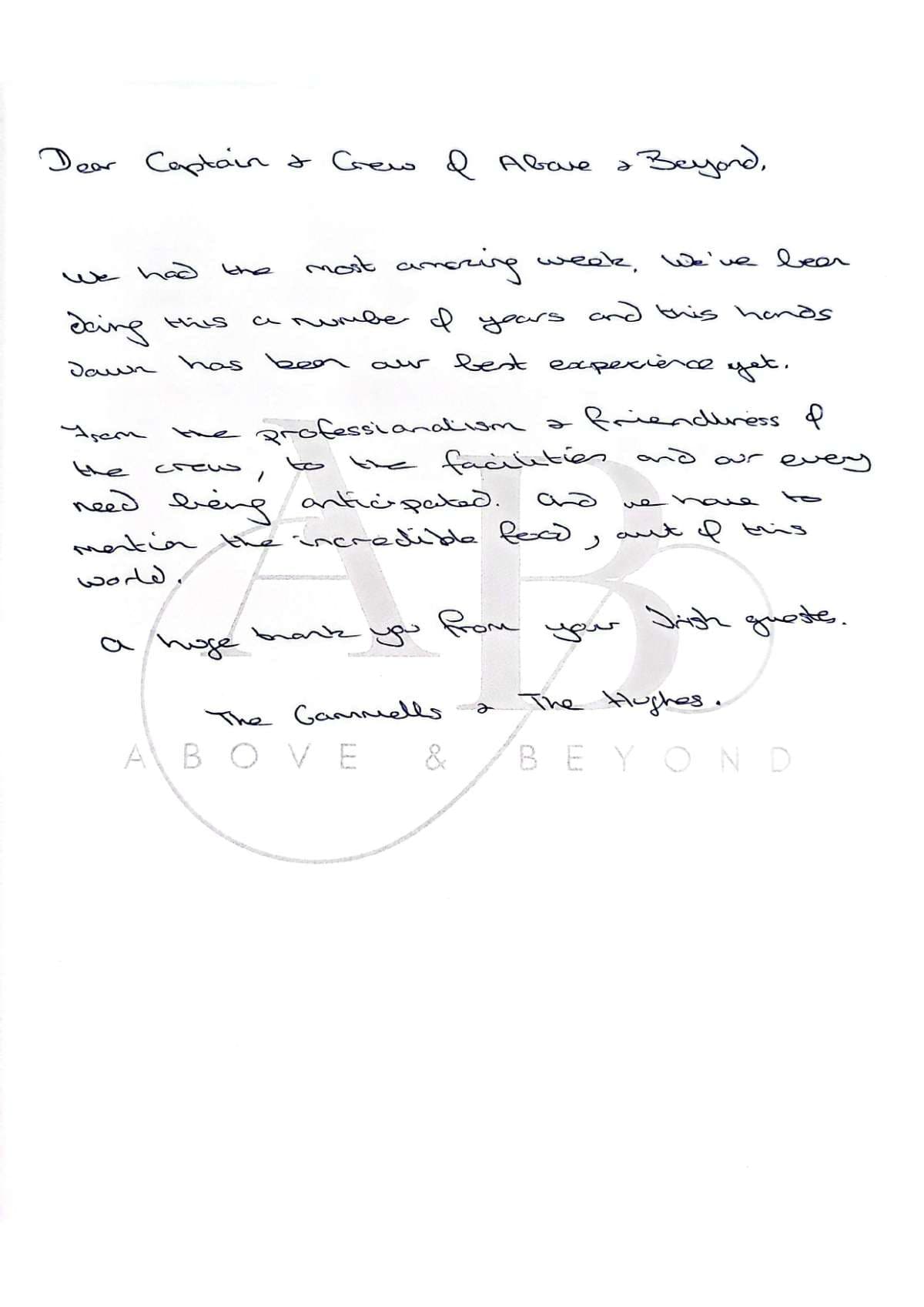 ABOVE & BEYOND guest review