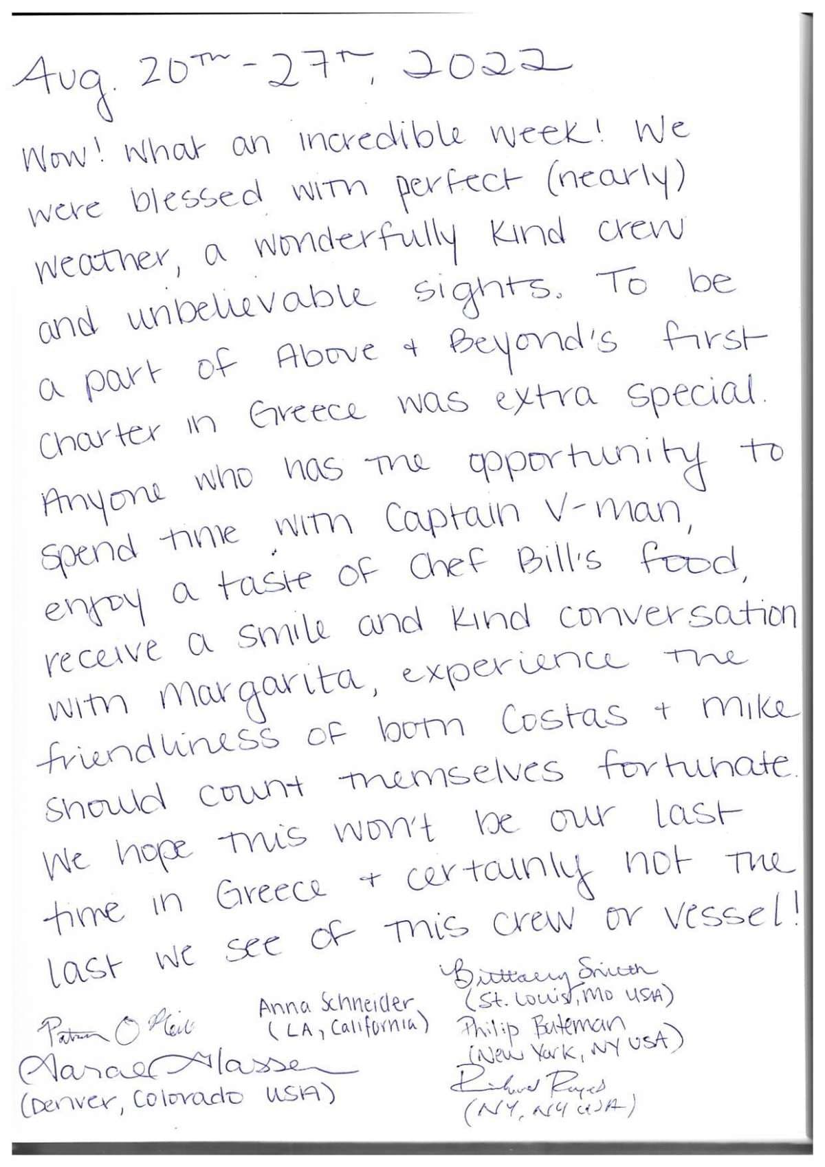 ABOVE & BEYOND guest review
