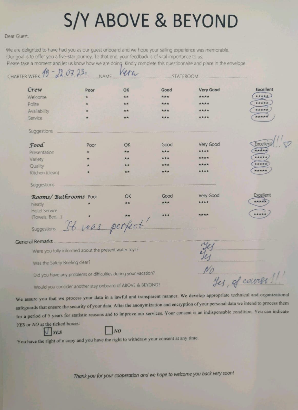ABOVE & BEYOND guest review