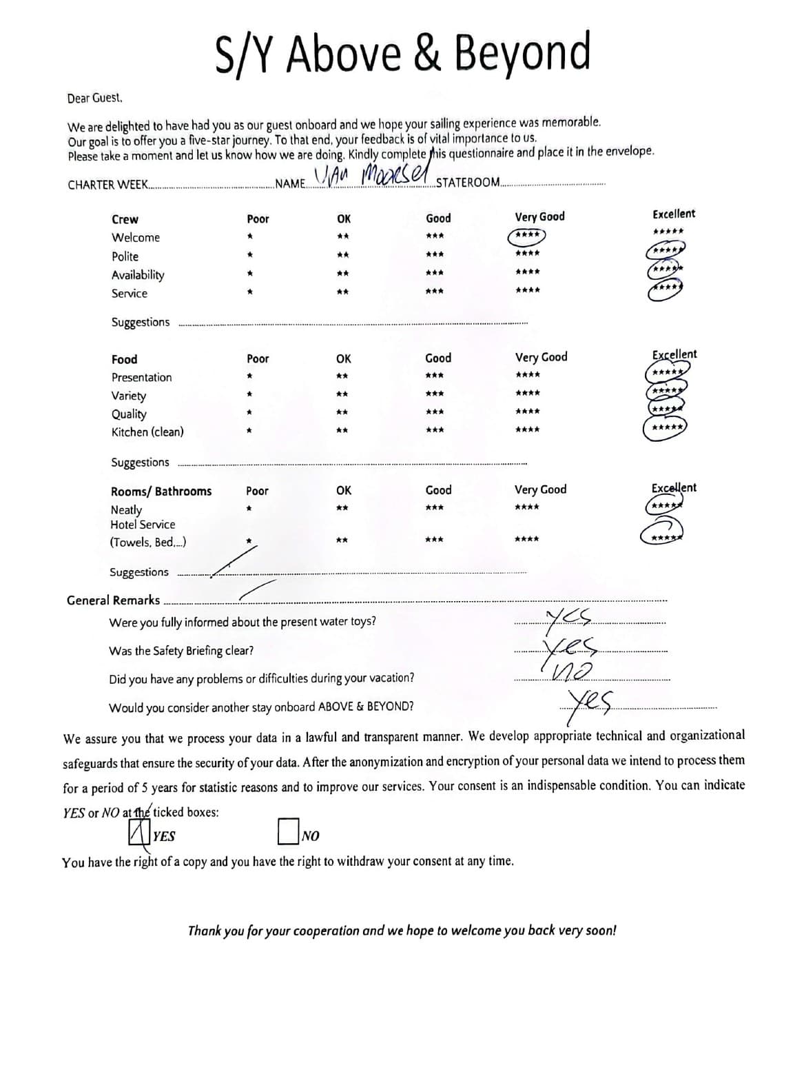 ABOVE & BEYOND guest review