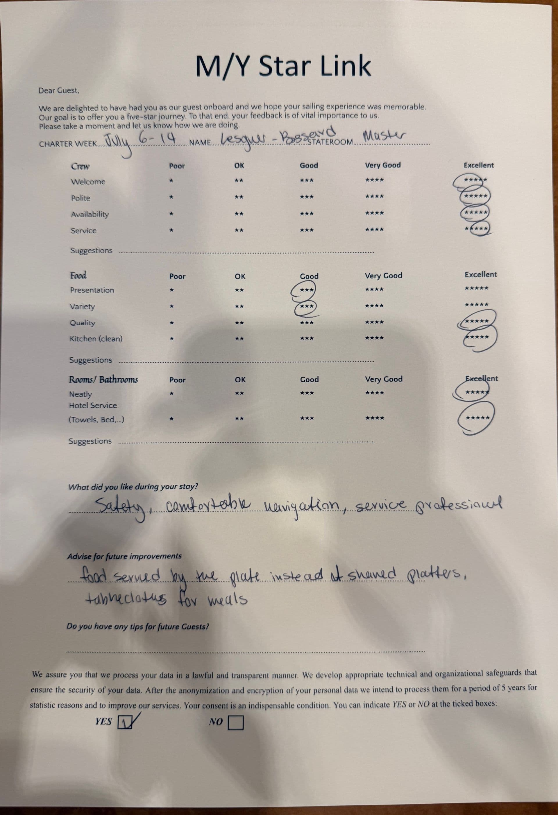 STAR LINK guest review