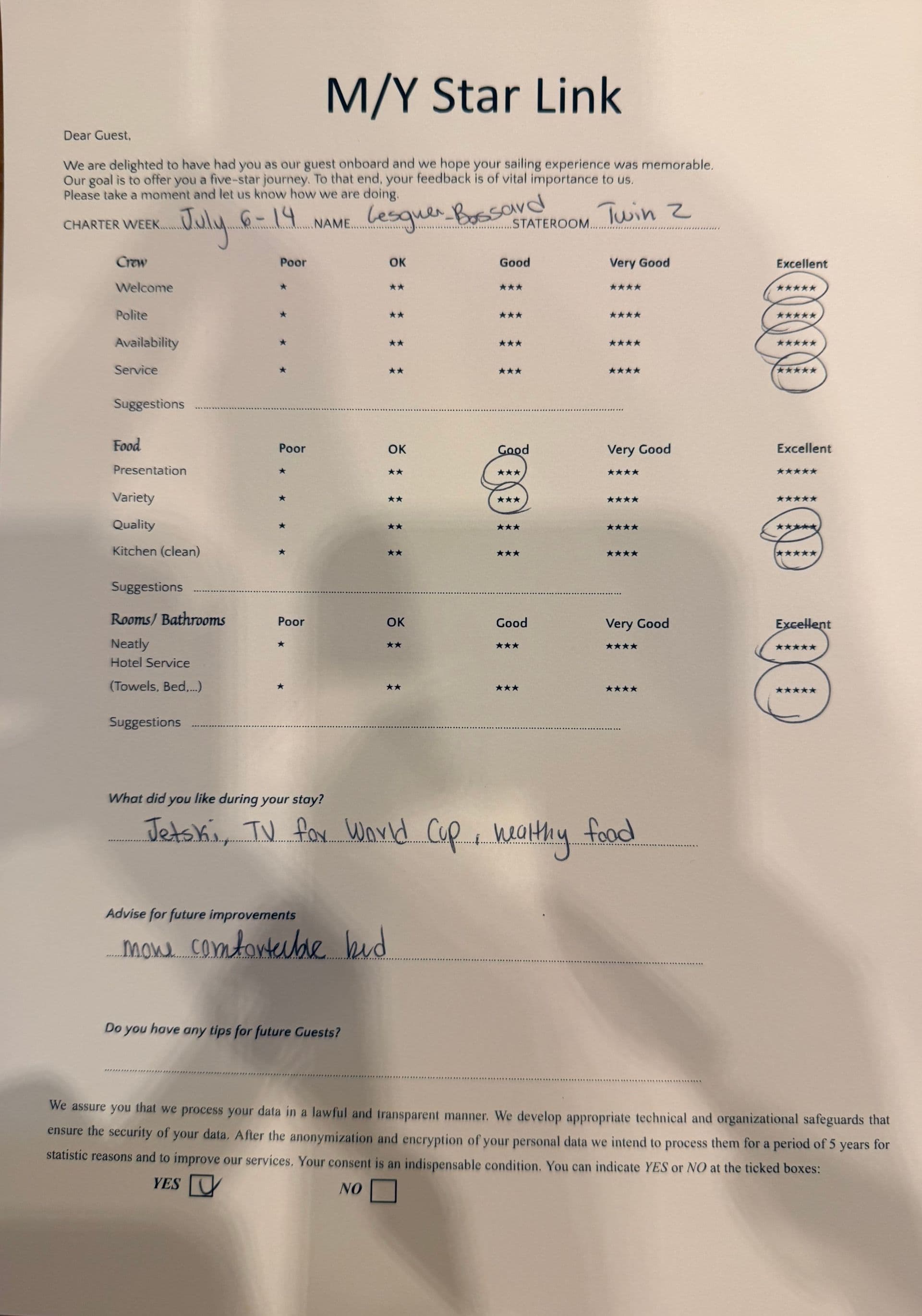 STAR LINK guest review