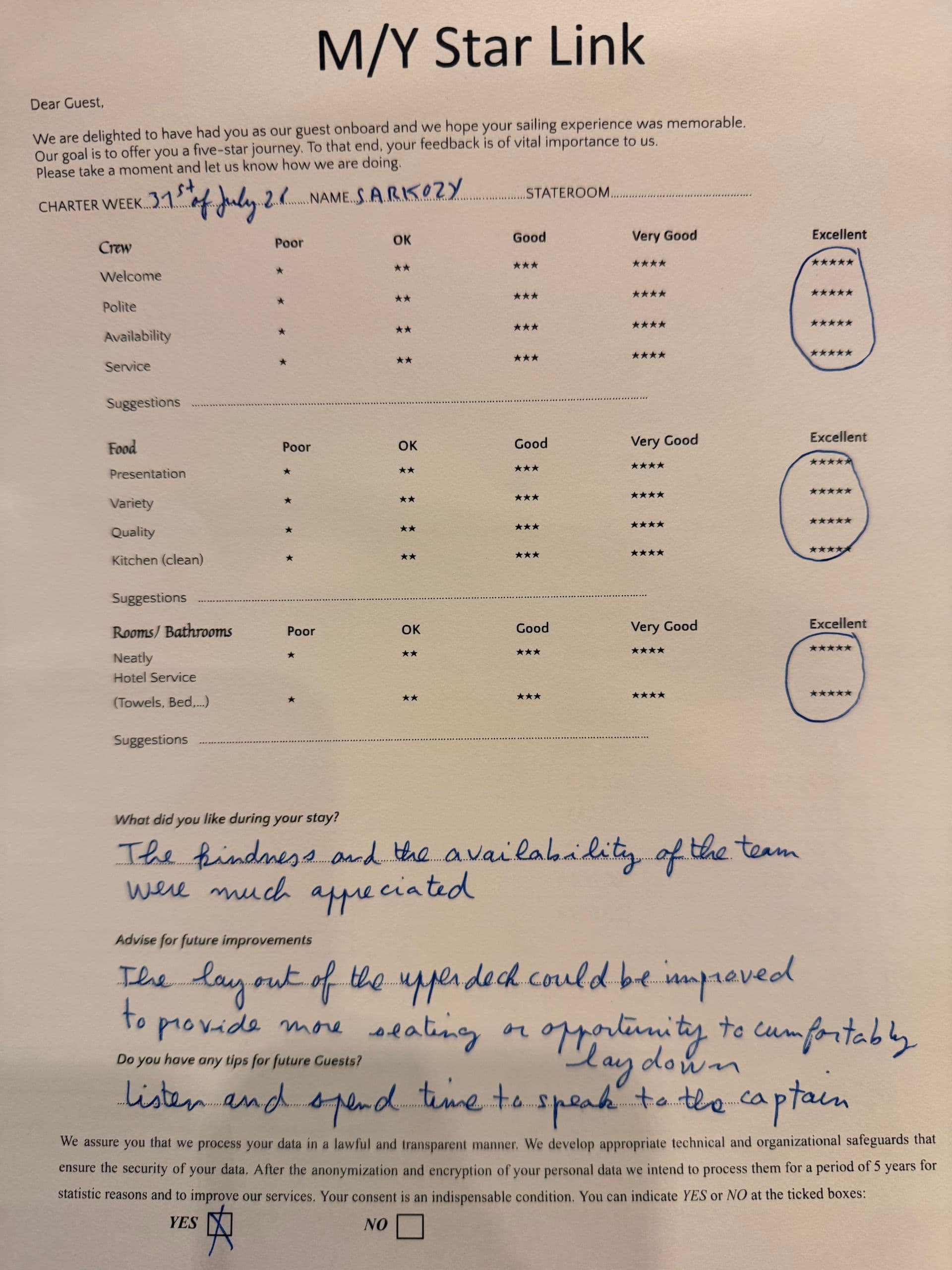 STAR LINK guest review