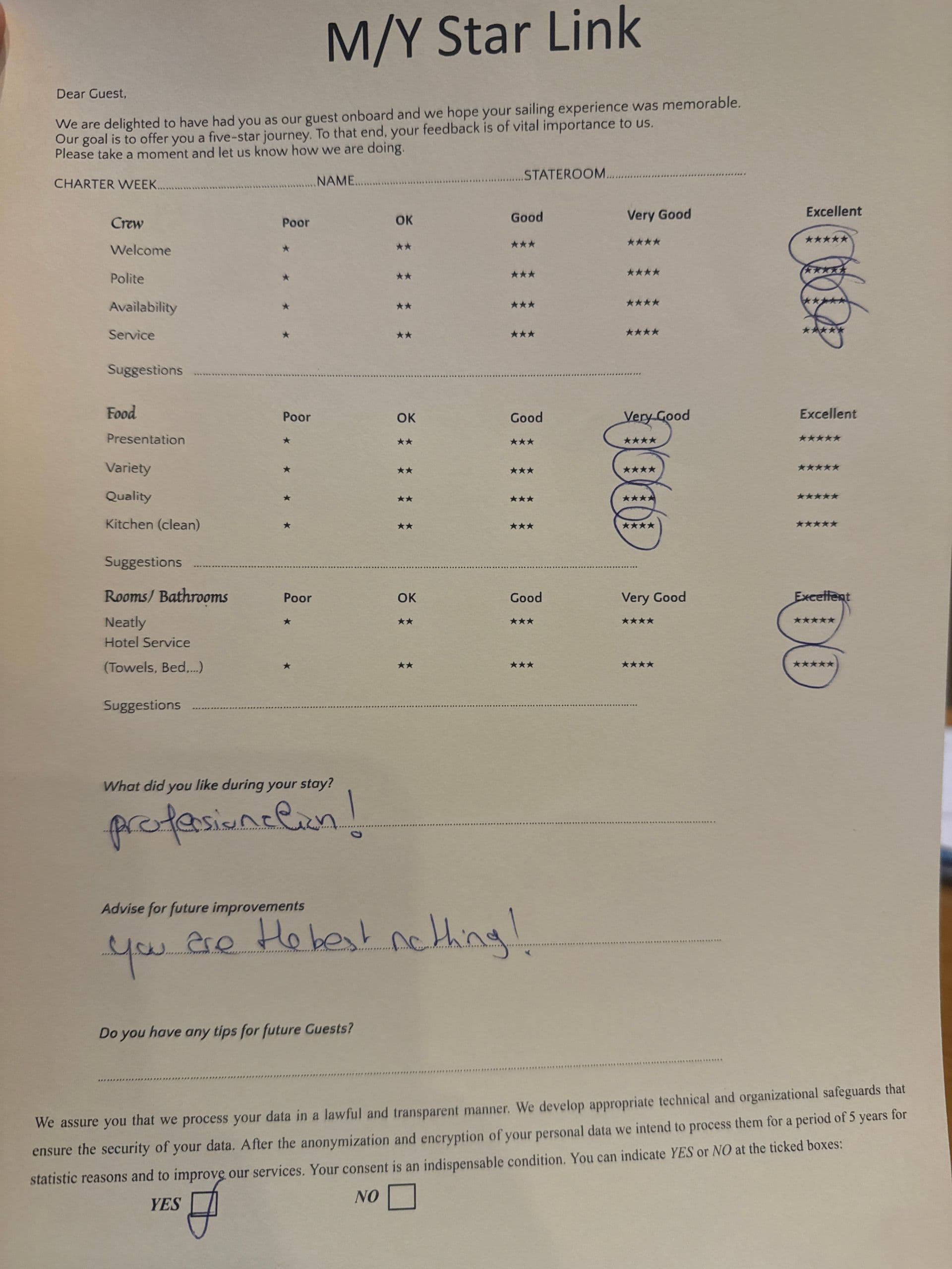 STAR LINK guest review