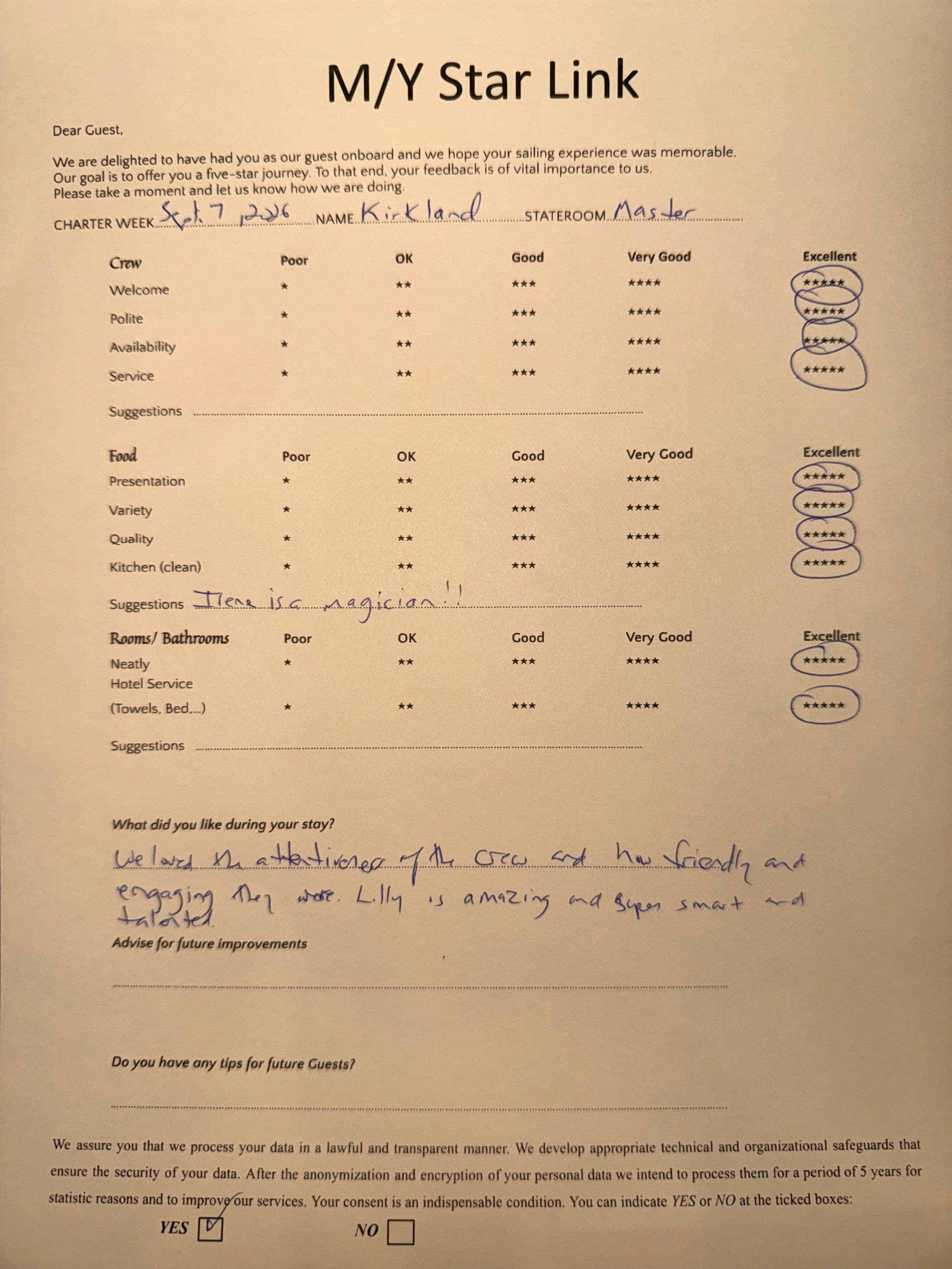 STAR LINK guest review