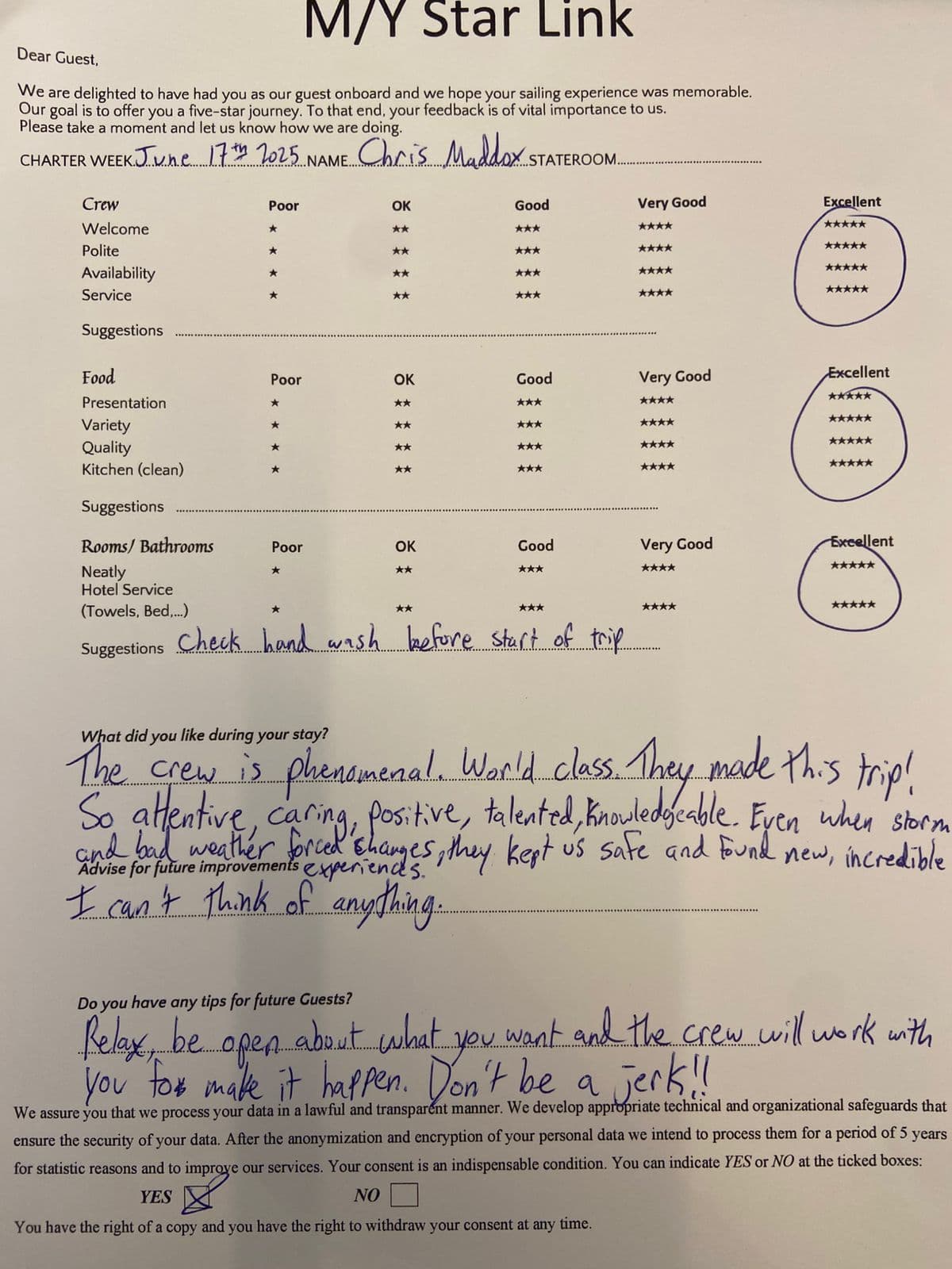 STAR LINK guest review