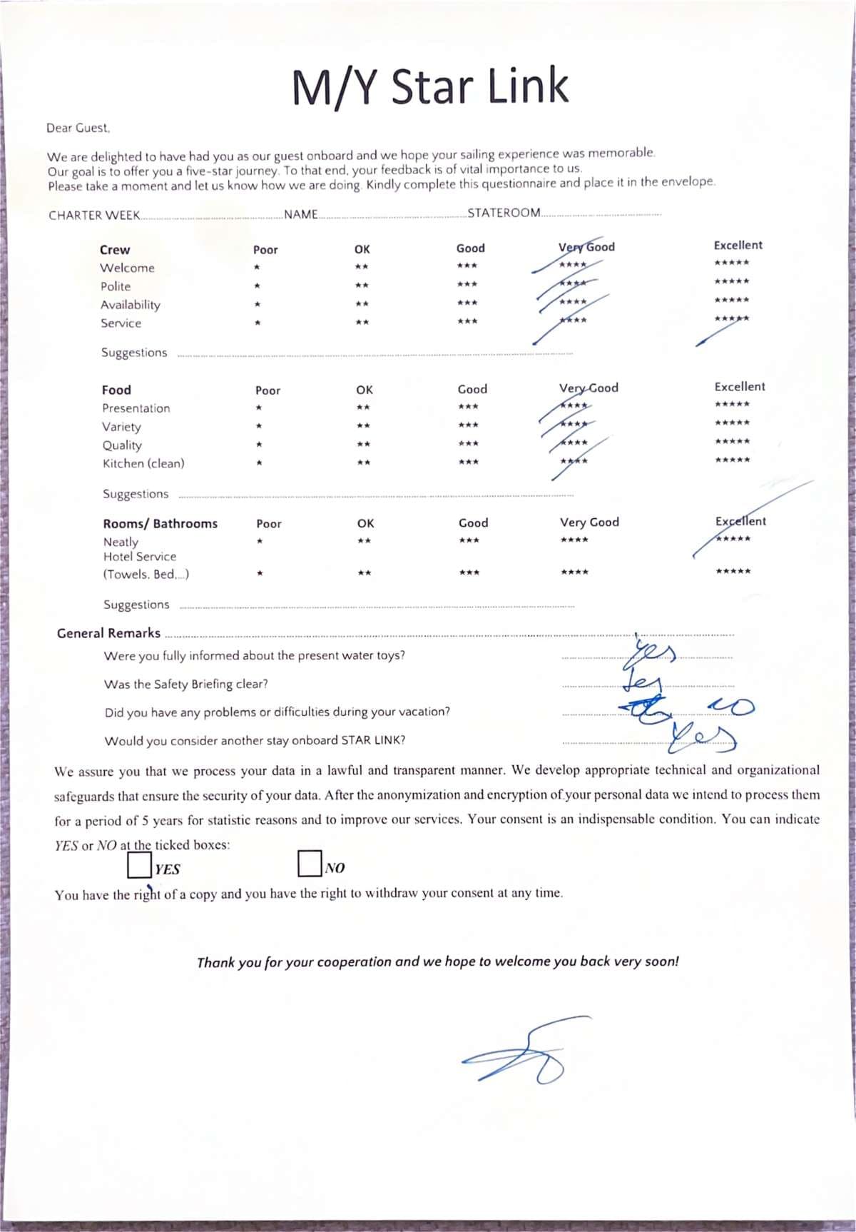 STAR LINK guest review