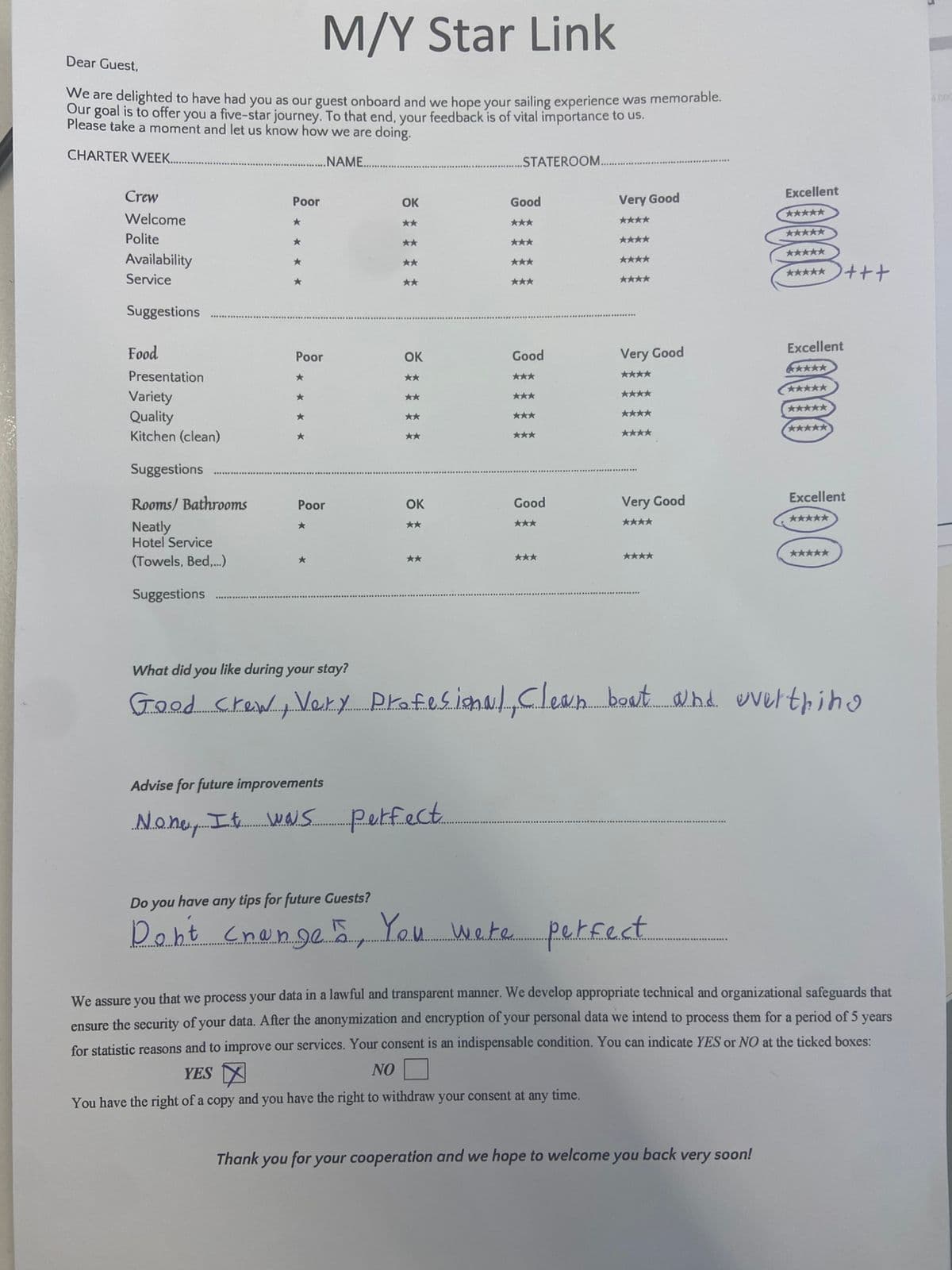STAR LINK guest review