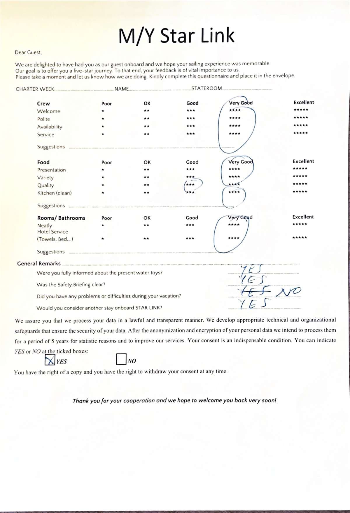 STAR LINK guest review