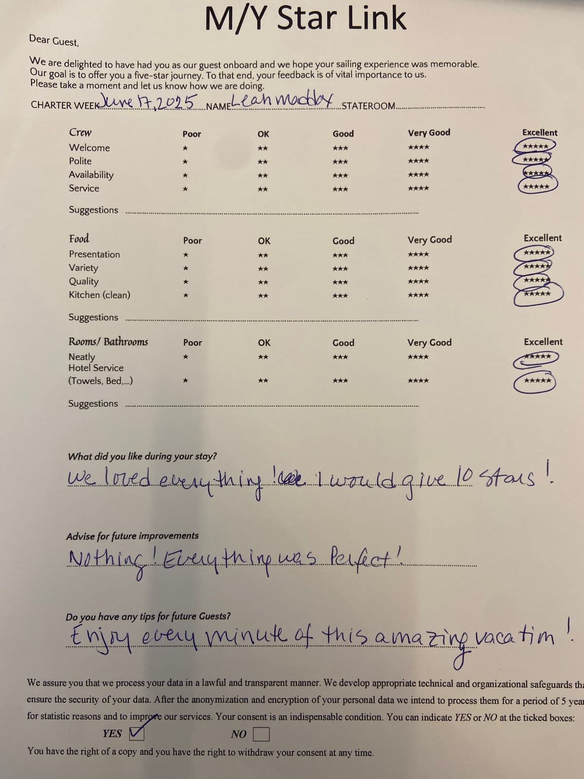STAR LINK guest review