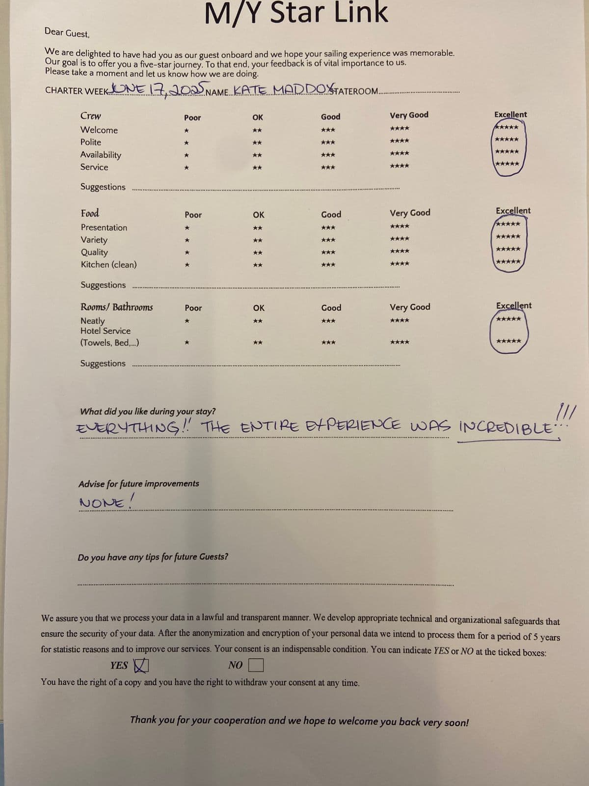 STAR LINK guest review