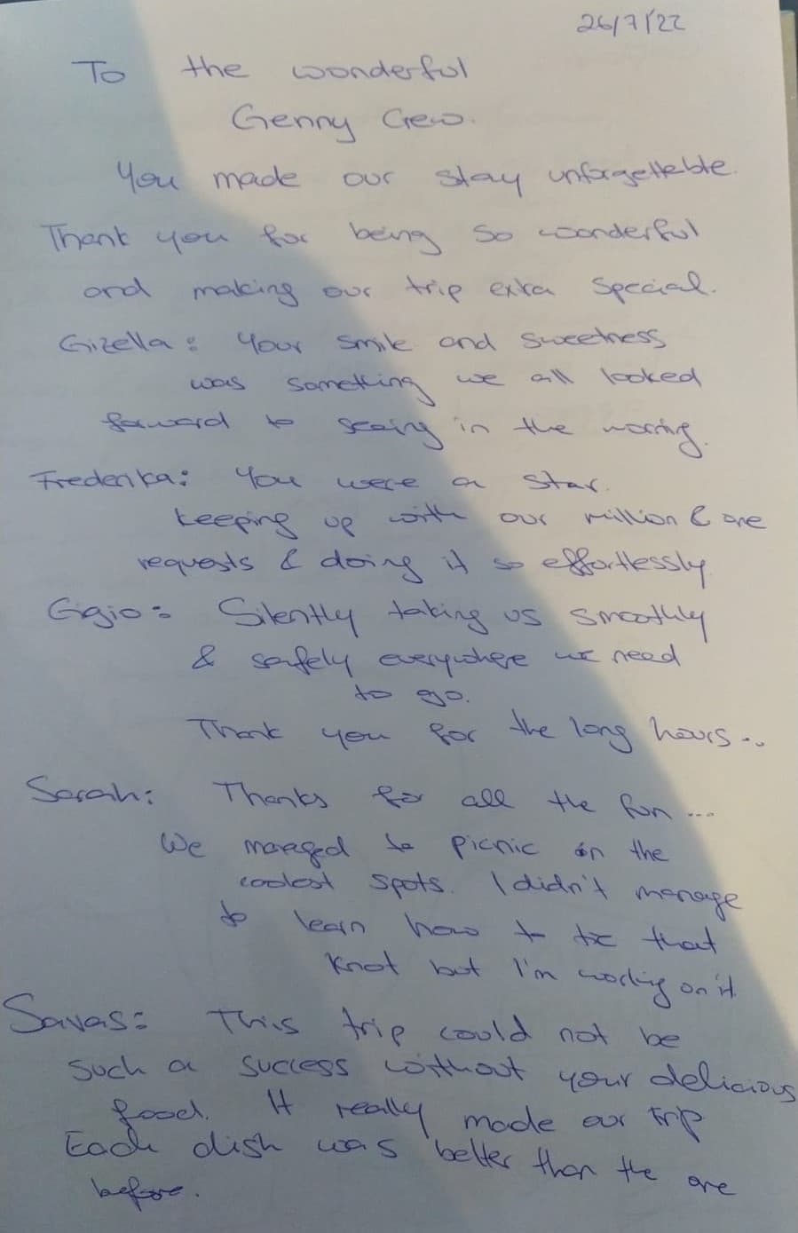 GENNY guest review