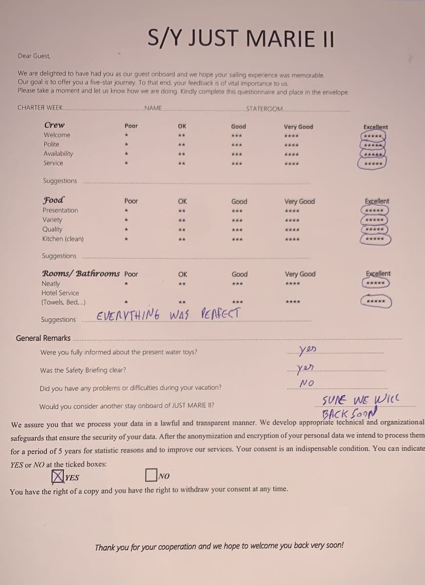 JUST MARIE 2 guest review