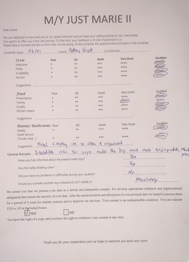 JUST MARIE 2 guest review