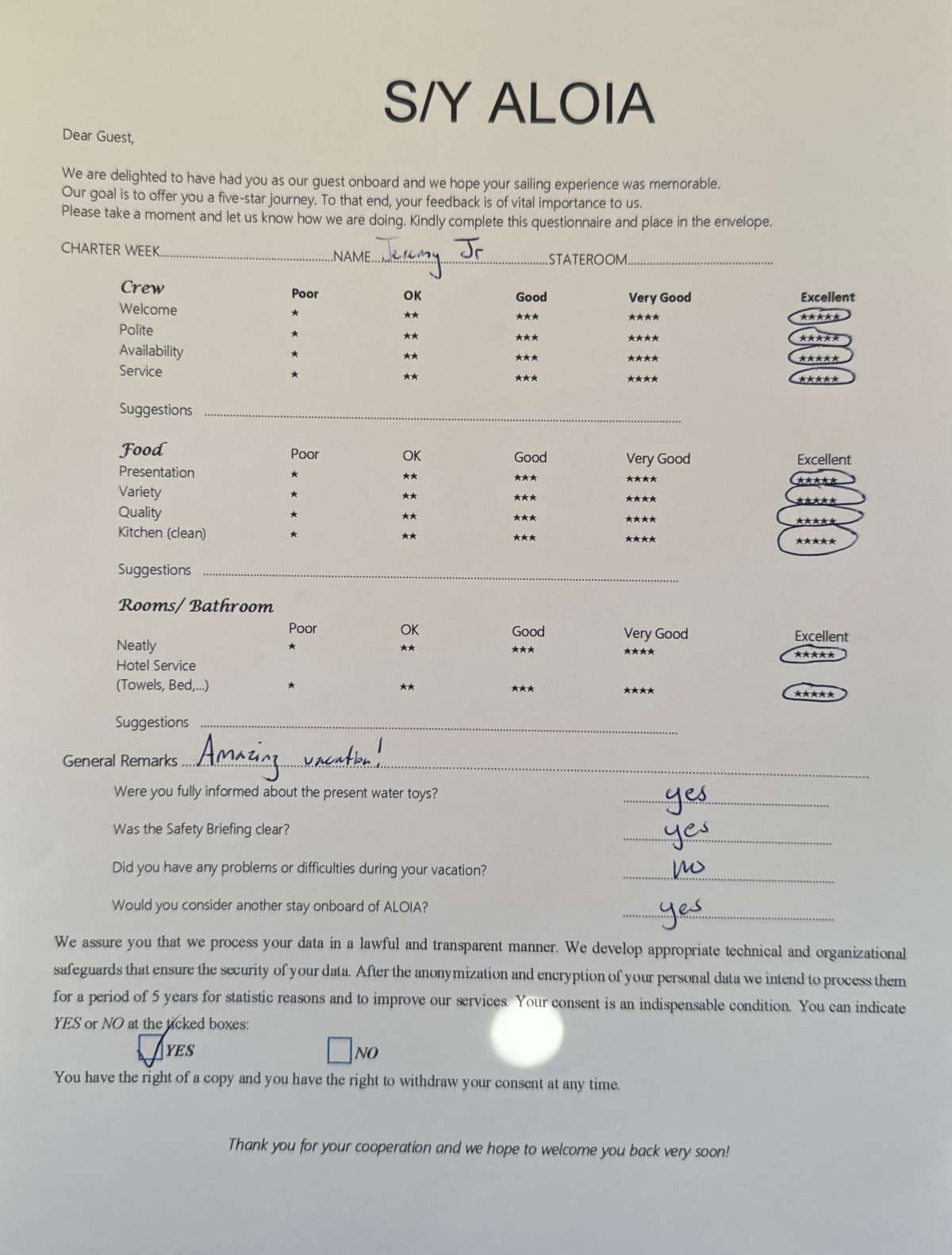 ALOIA 80 guest review