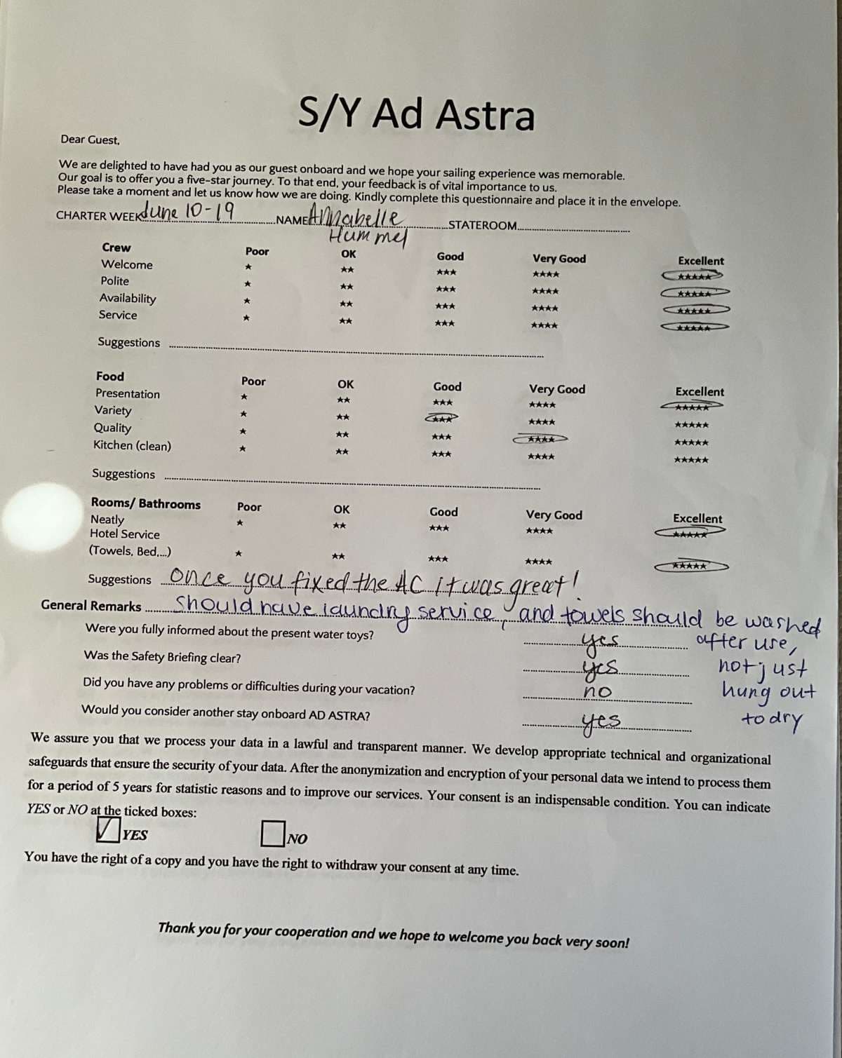 AD ASTRA guest review