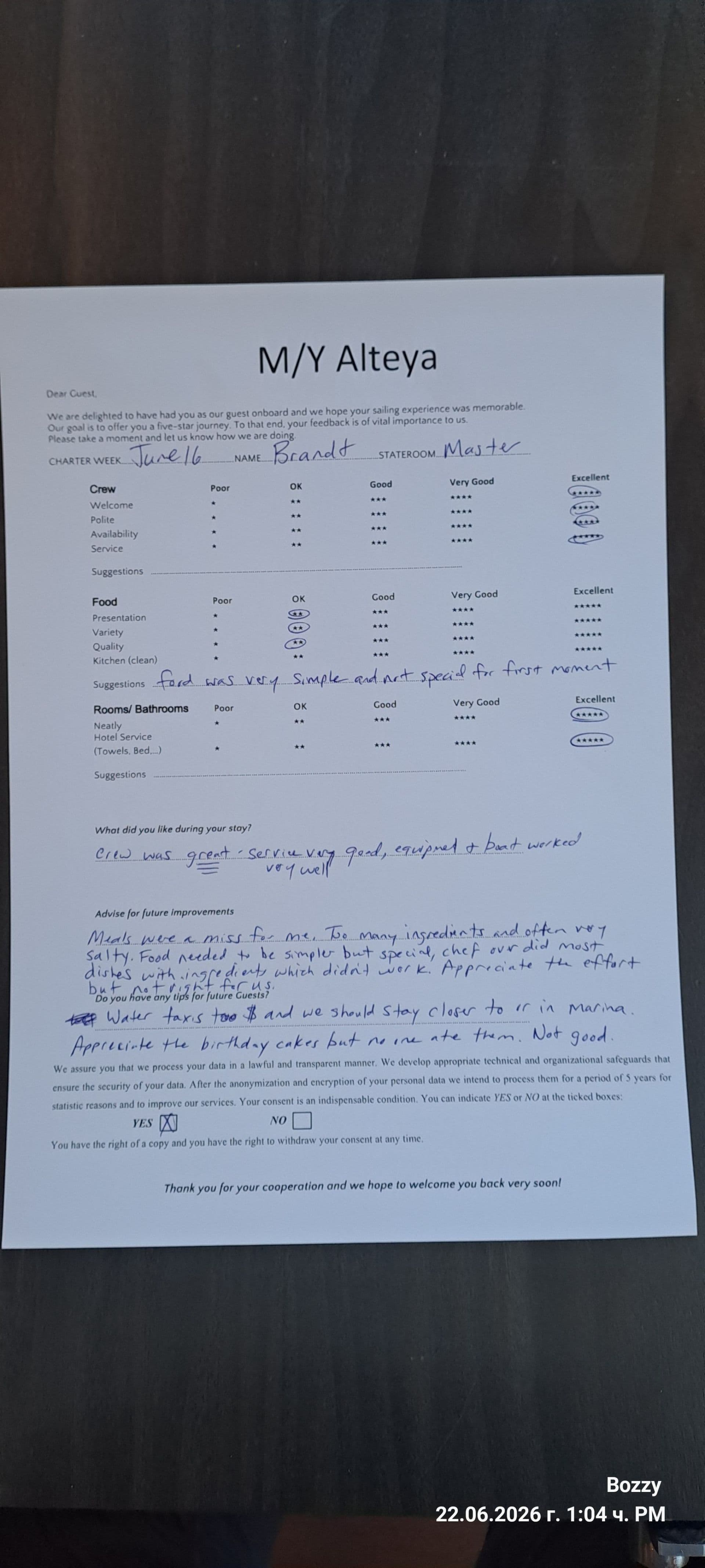 ALTEYA guest review