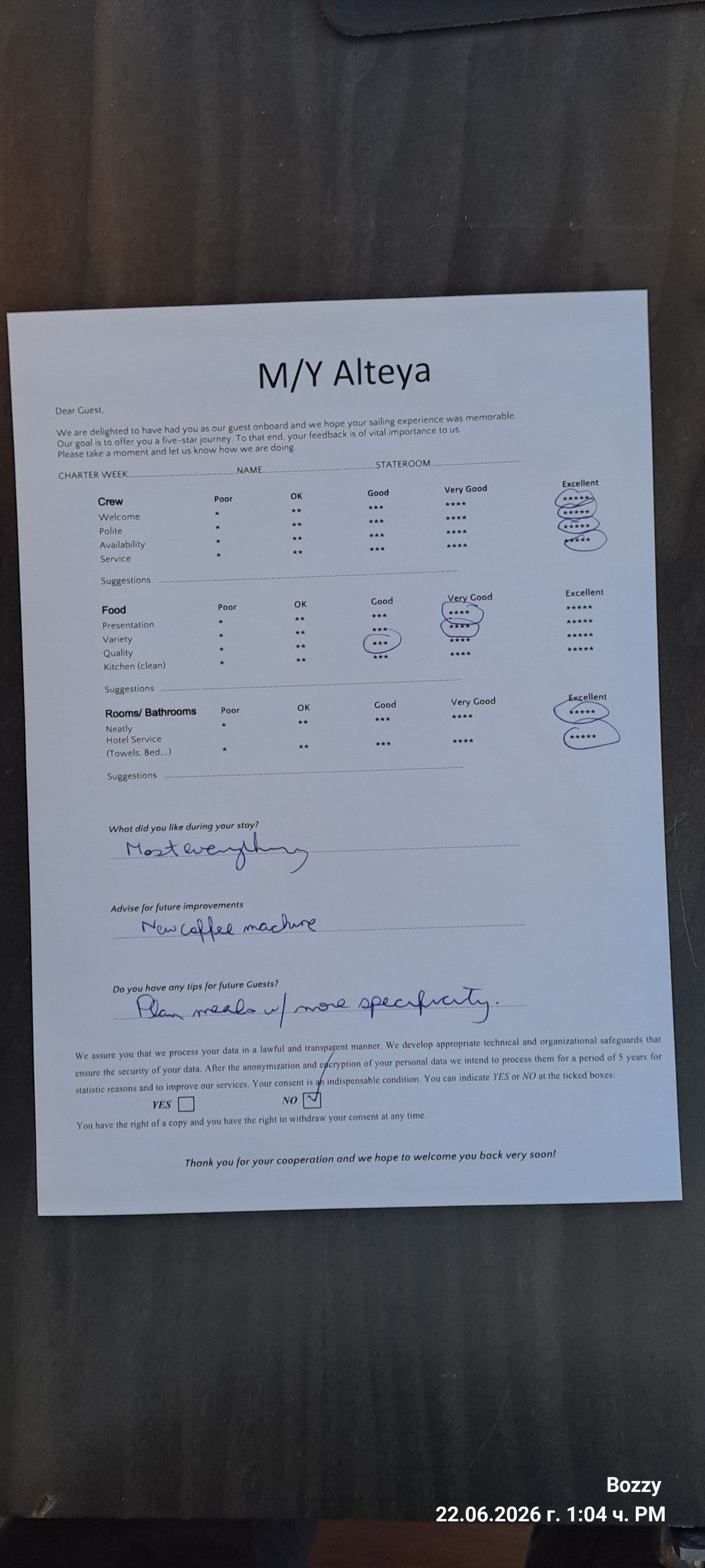 ALTEYA guest review