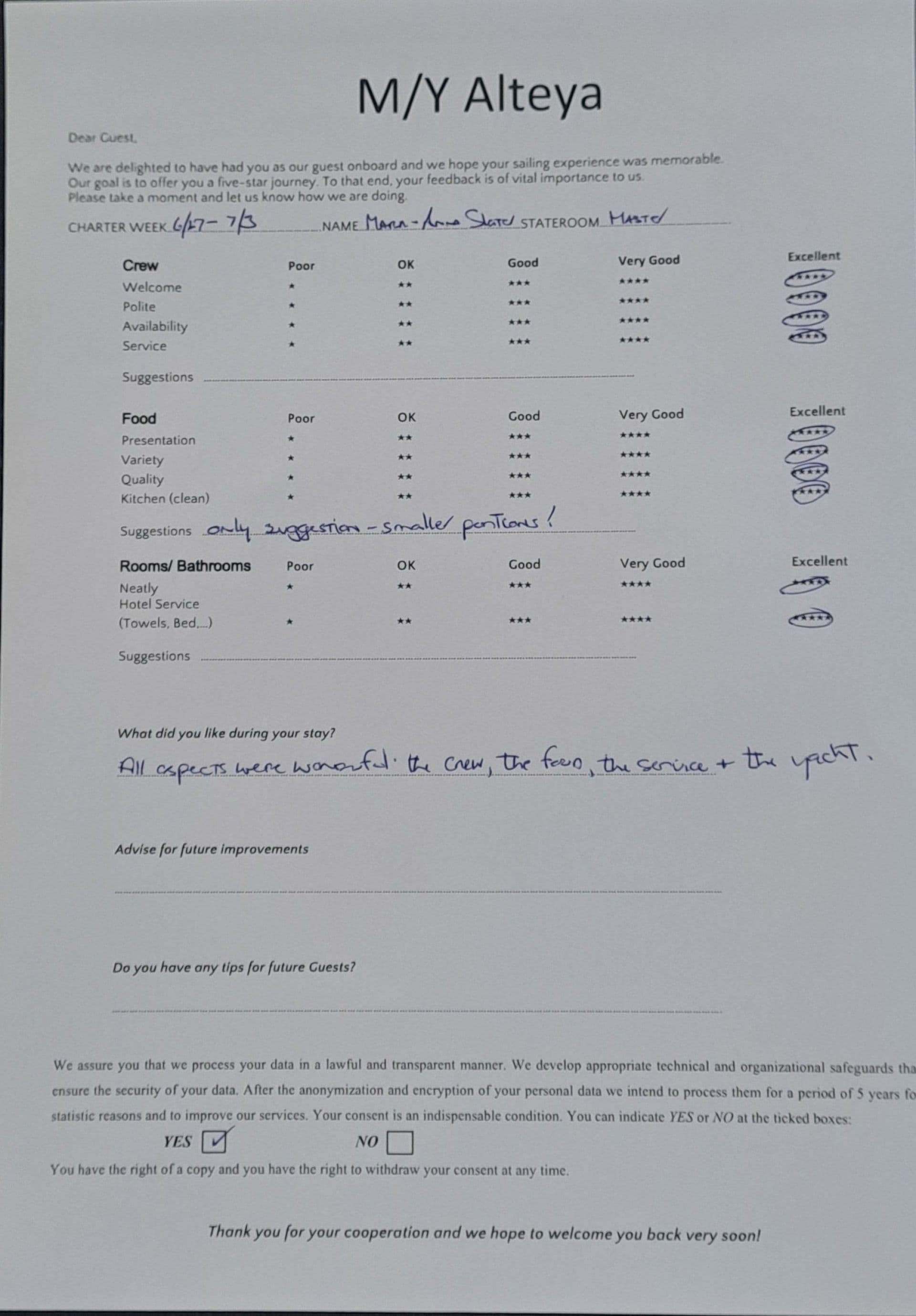 ALTEYA guest review