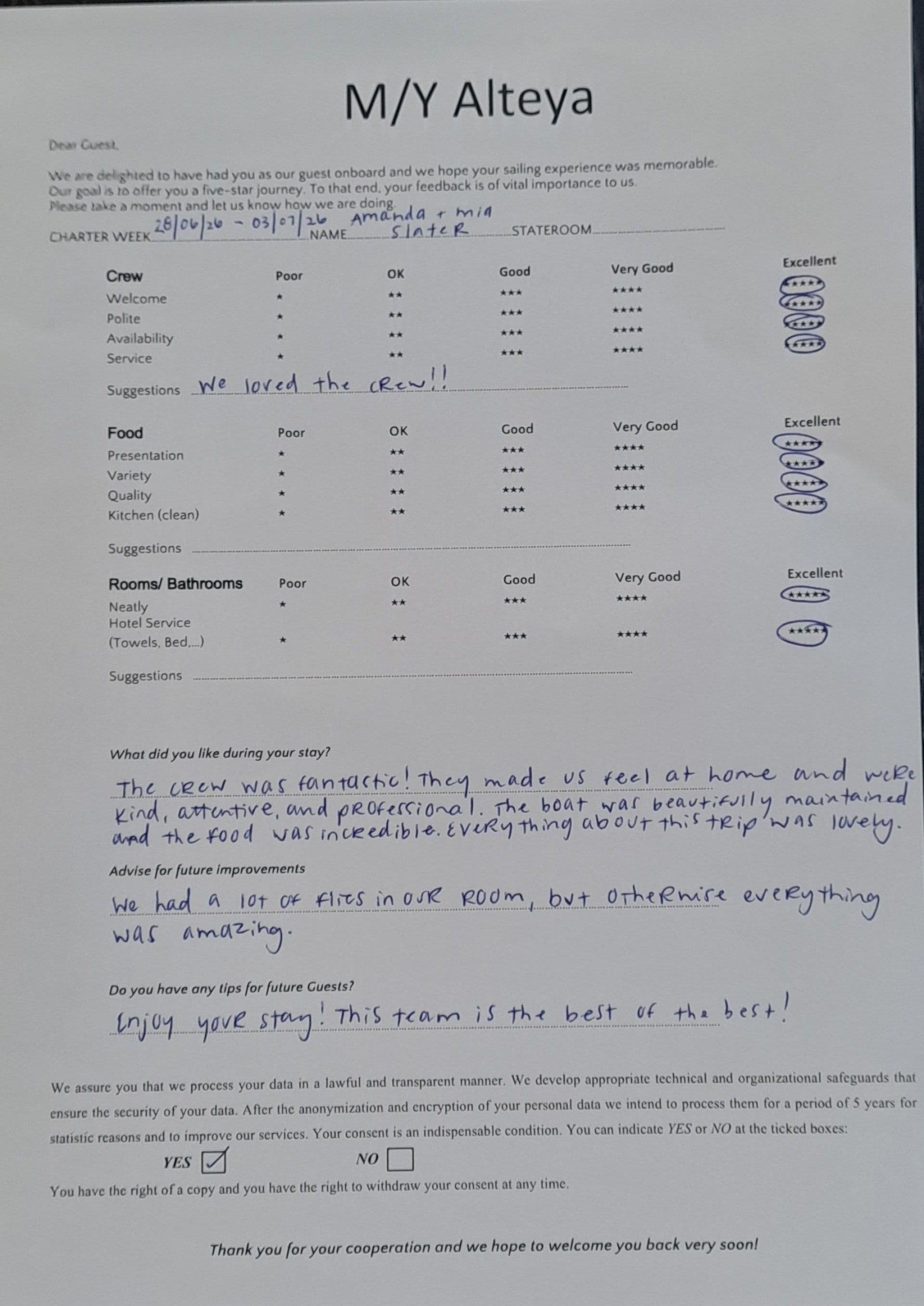 ALTEYA guest review
