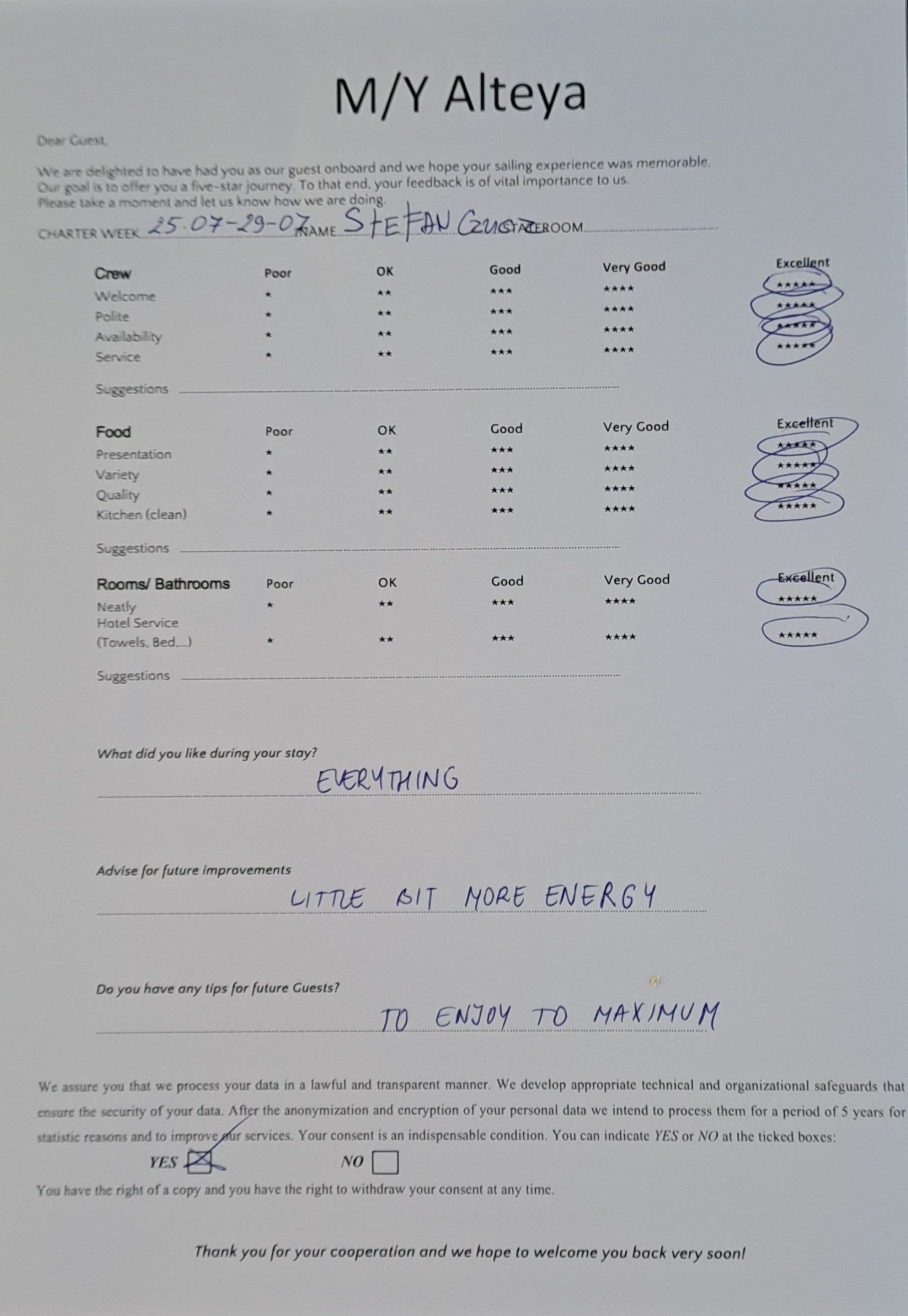 ALTEYA guest review
